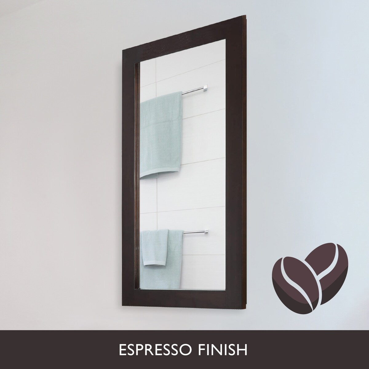 Design House Ventura Espresso Bathroom Medicine Cabinet Mirror