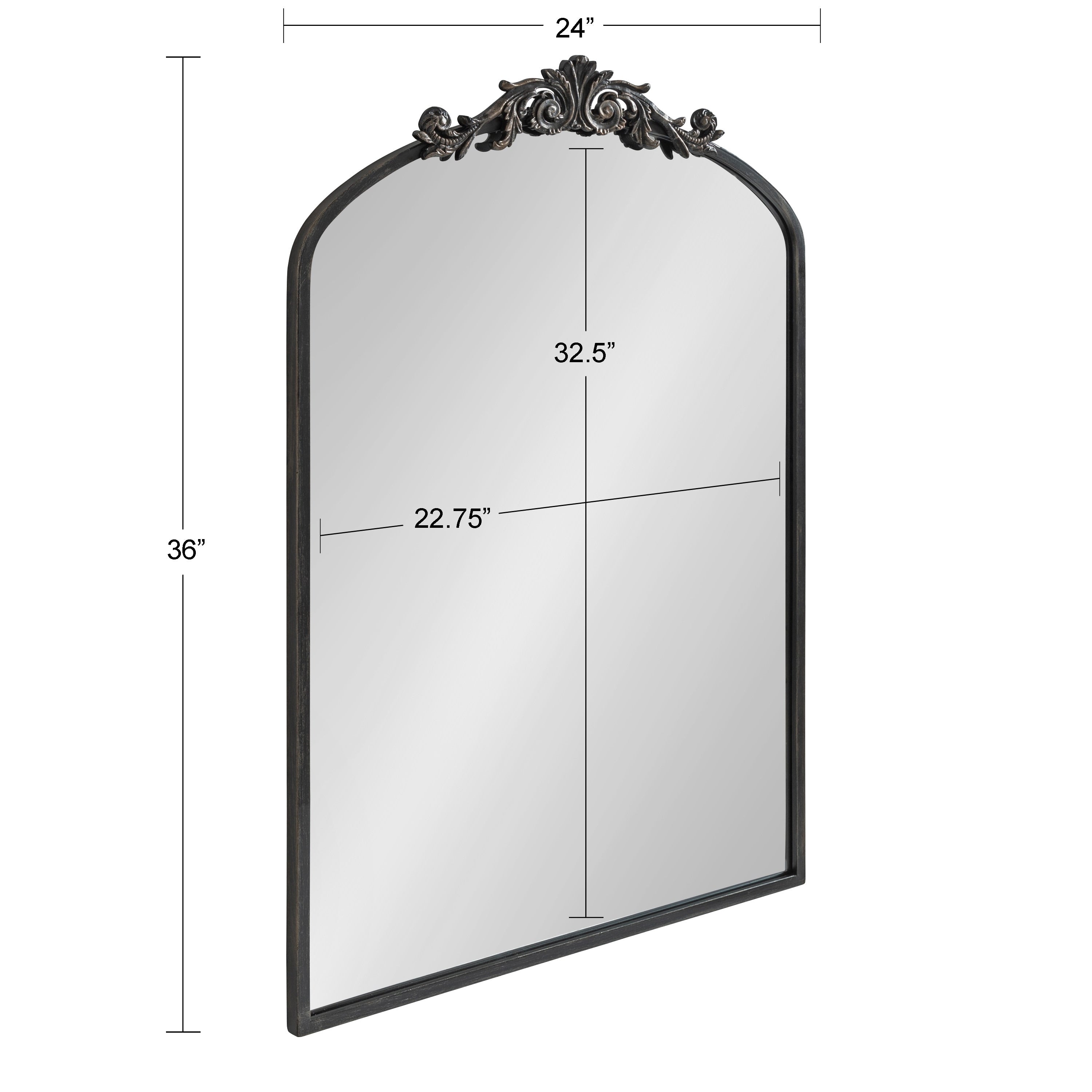 Kate and Laurel Arendahl Traditional Baroque Arch Wall Mirror