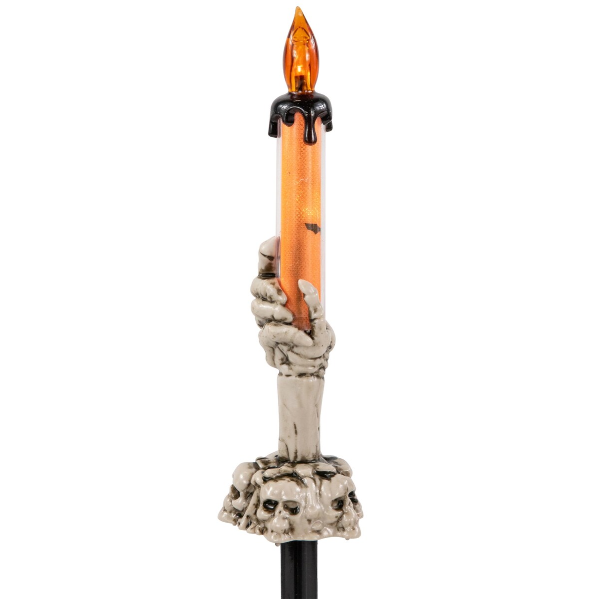 LED Lighted Skeleton Candle Halloween Decorations - 8.5 - Set of 6