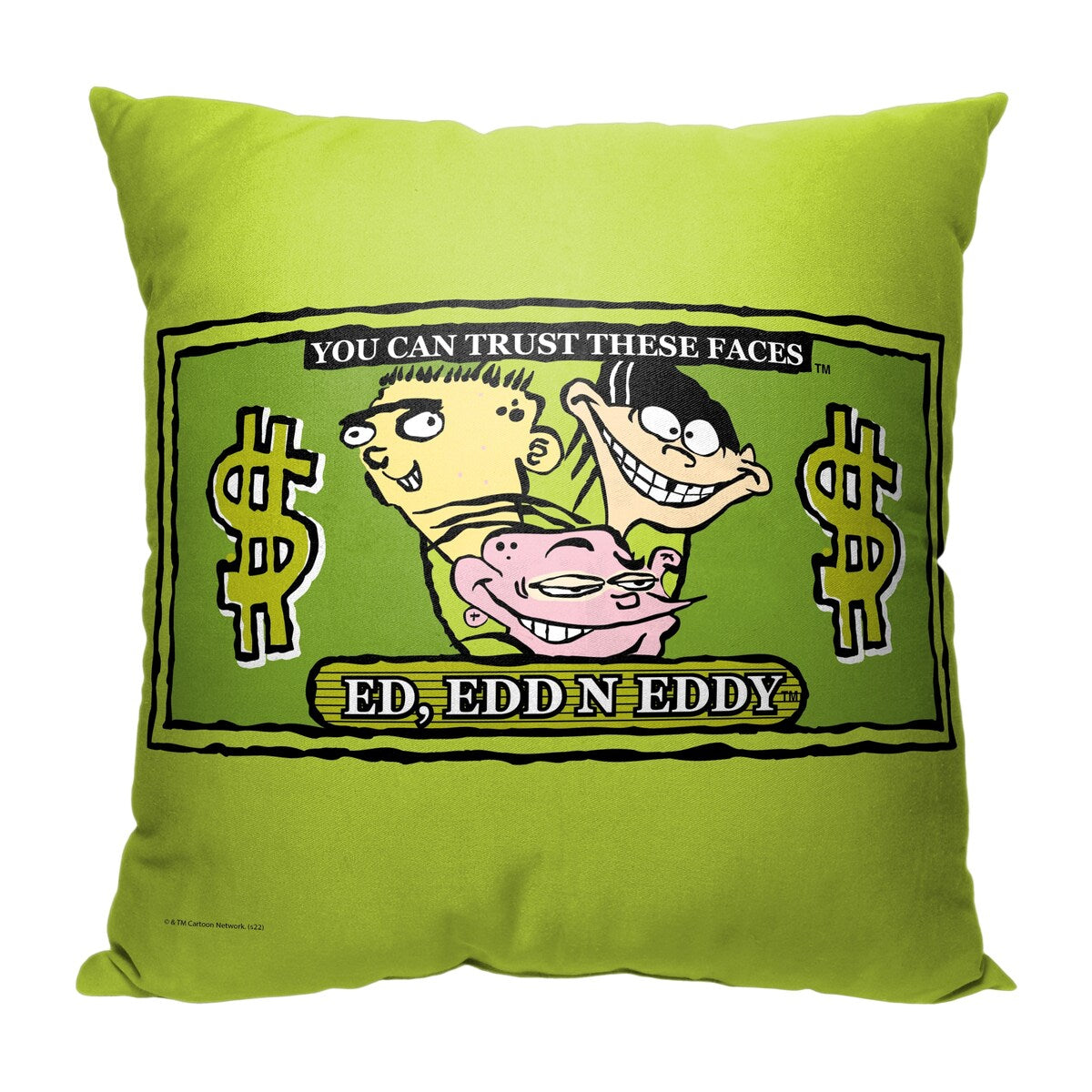 Cartoon Network Ed Edd N Eddy Trustworthy Faces 18 Inch Throw Pillow