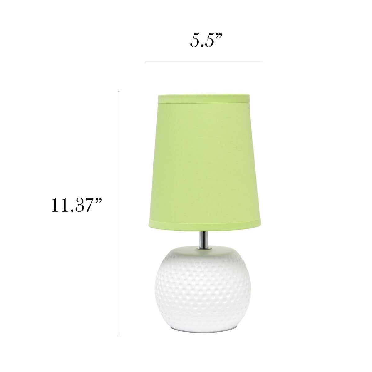 Simple Designs Studded Texture Ceramic Table Lamp