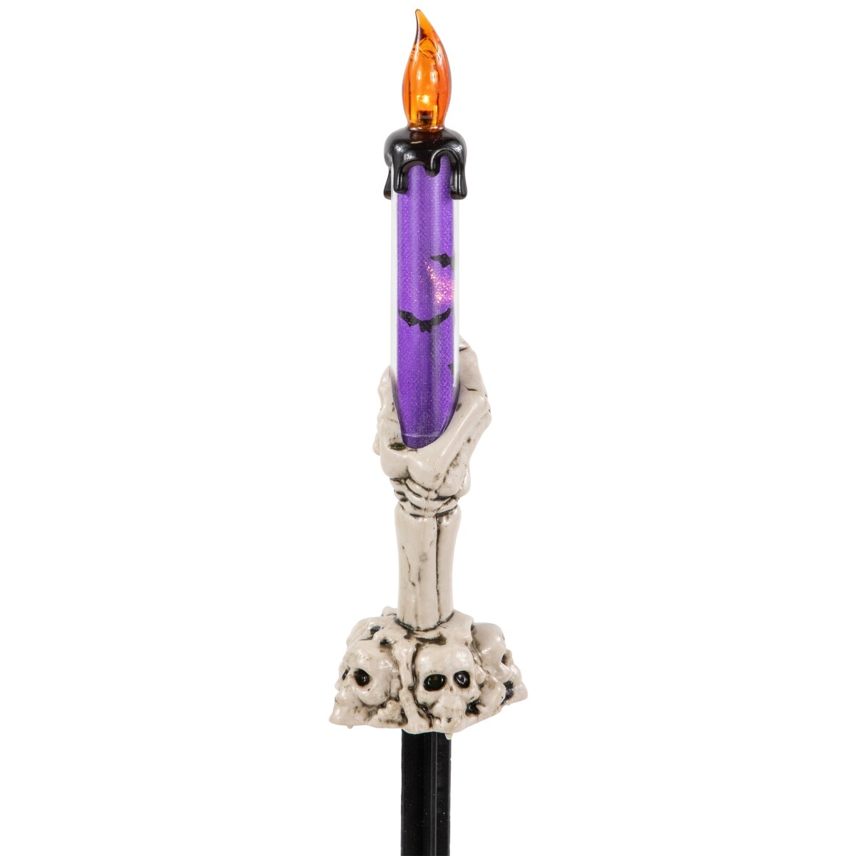 LED Lighted Skeleton Candle Halloween Decorations - 8.5 - Set of 6