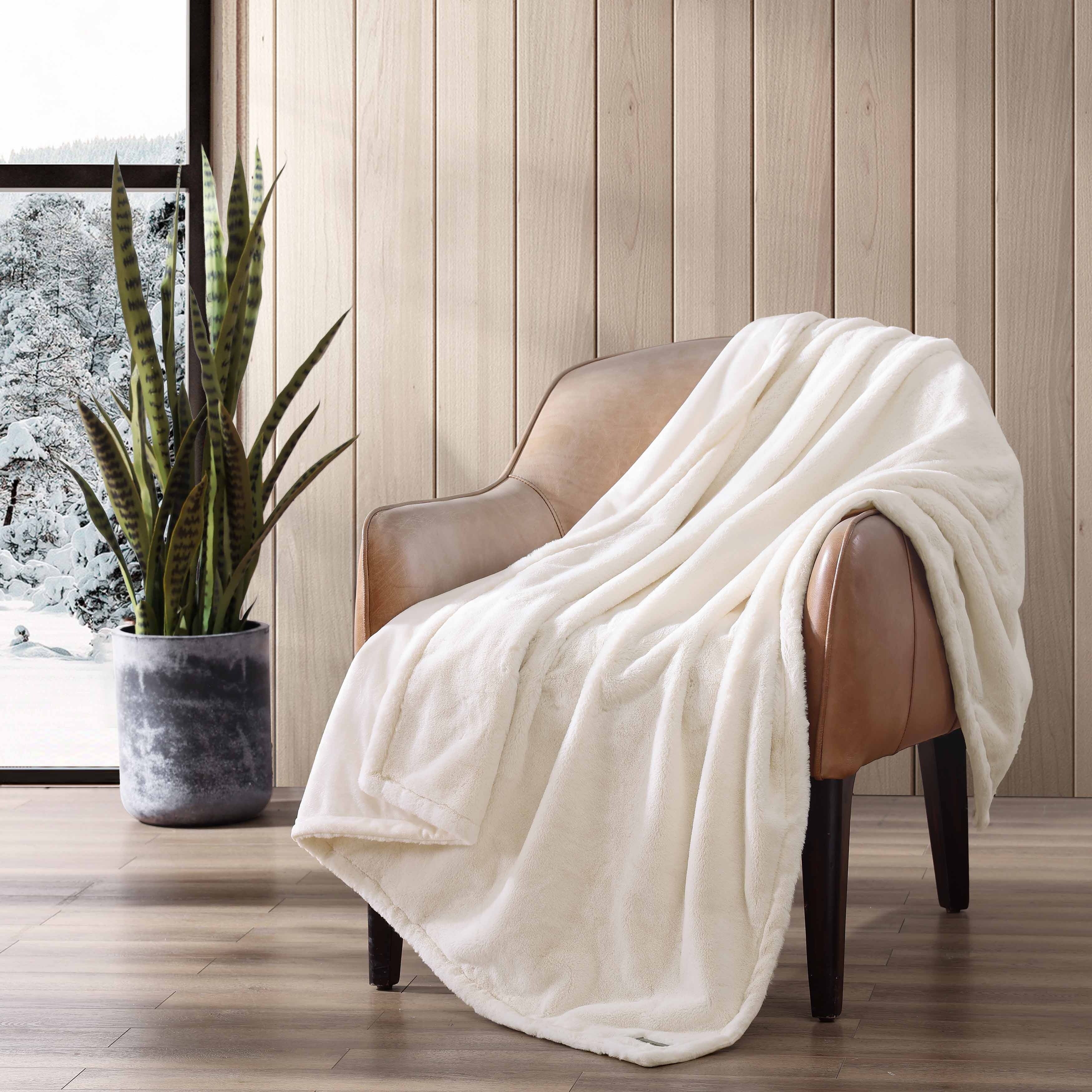 Eddie Bauer Faux Fur Throw Blankets