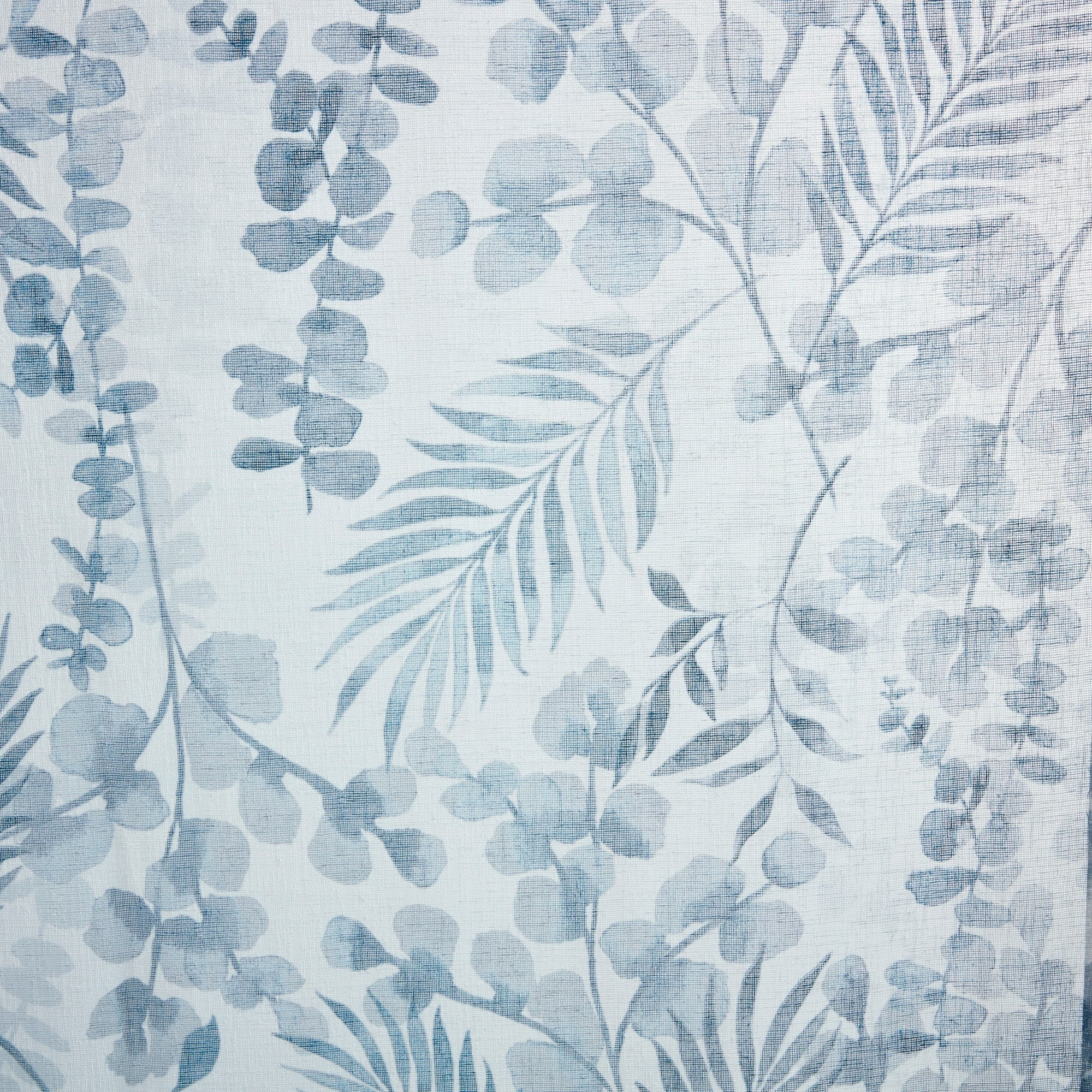 Madison Park Tulia Botanical Printed Texture Sheer Window Curtain Pair