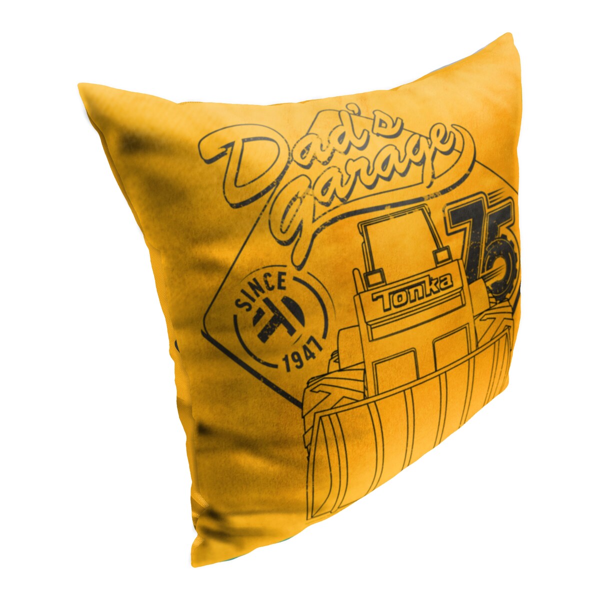 Hasbro Tonka Dad's Garage 18 Inch Throw Pillow