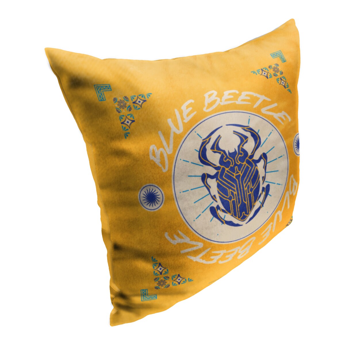 Warner Brothers Blue Beetle Scarab Tile 18 Inch Throw Pillow