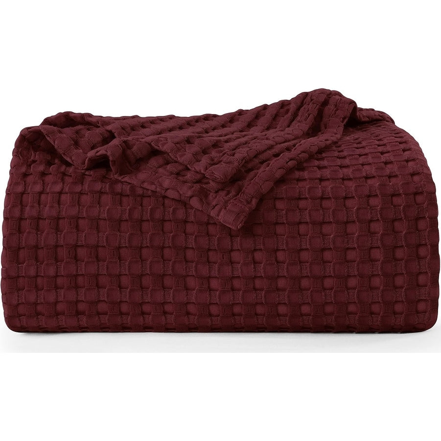 Cotton Waffle Blanket - Queensize