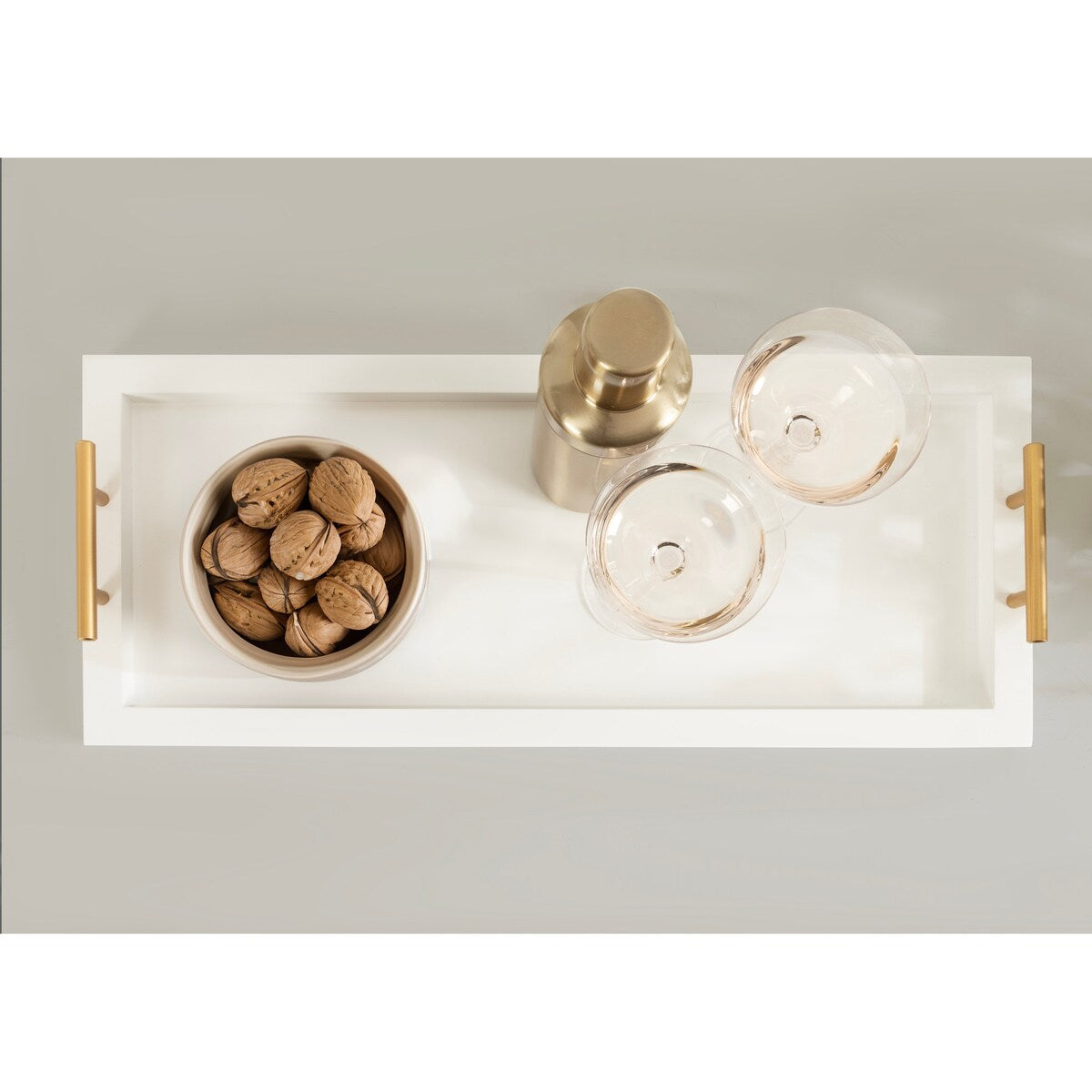 Kate and Laurel Halsey Wood Rectangle Decorative Tray