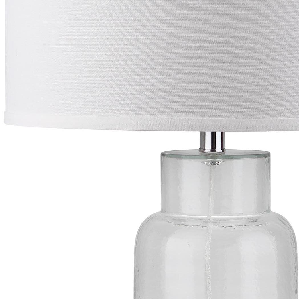 SAFAVIEH Lighting Mayra 29-inch Clear Bottle Glass Table Lamp (Set of 2) - 15.5x15.5x29