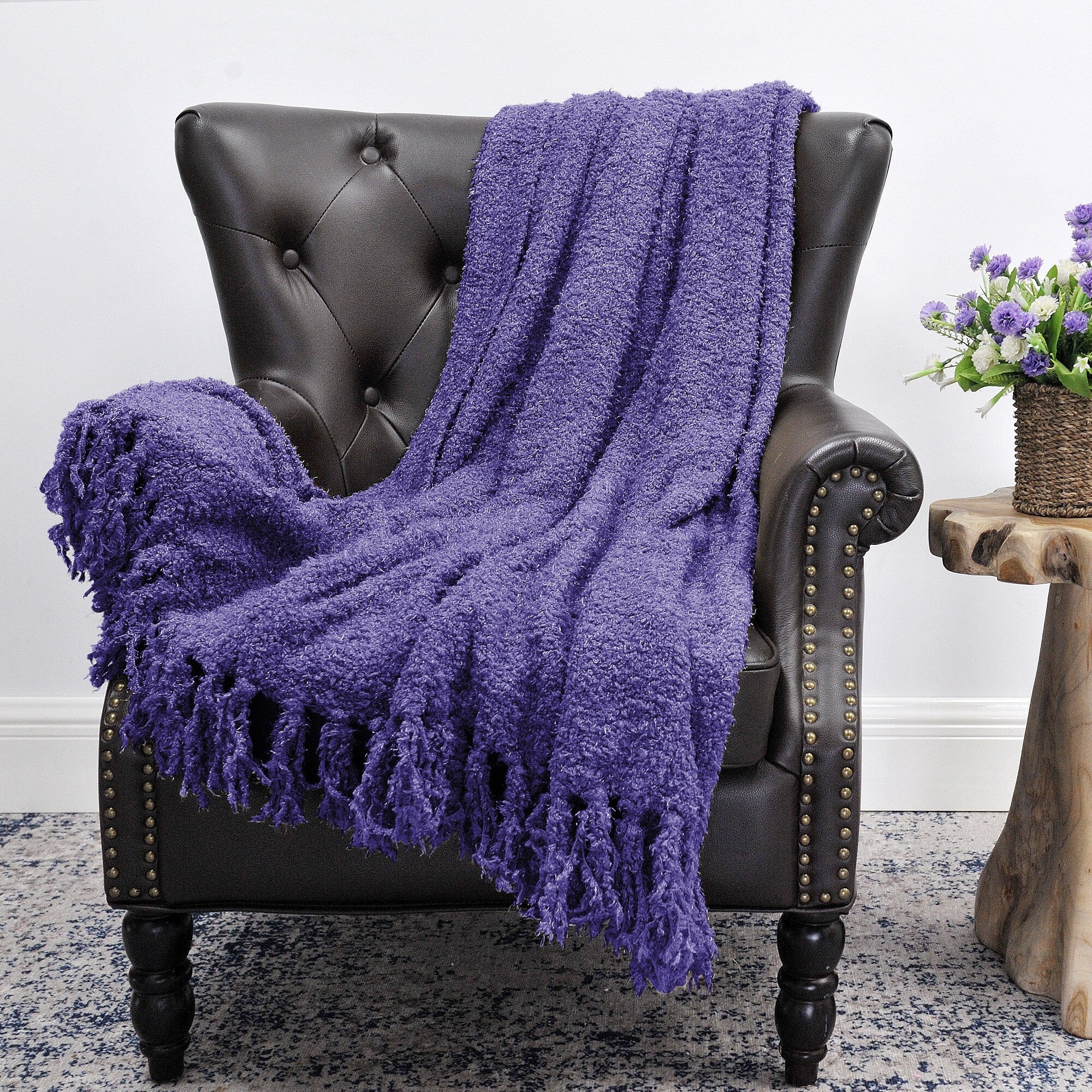 Fluffy Woven Throw