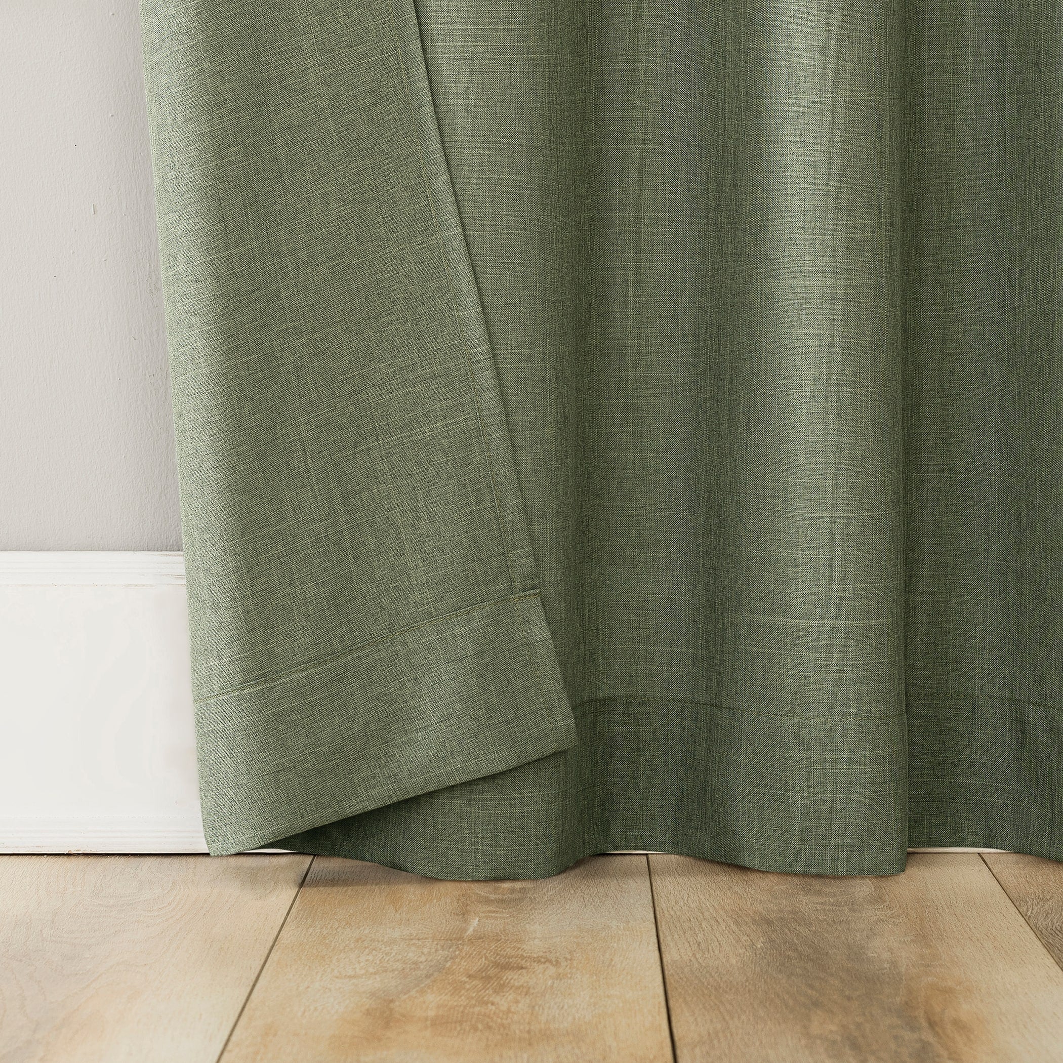 No. 918 Jacob Heathered Texture Semi-Sheer Tab Top Curtain Panel, Single Panel