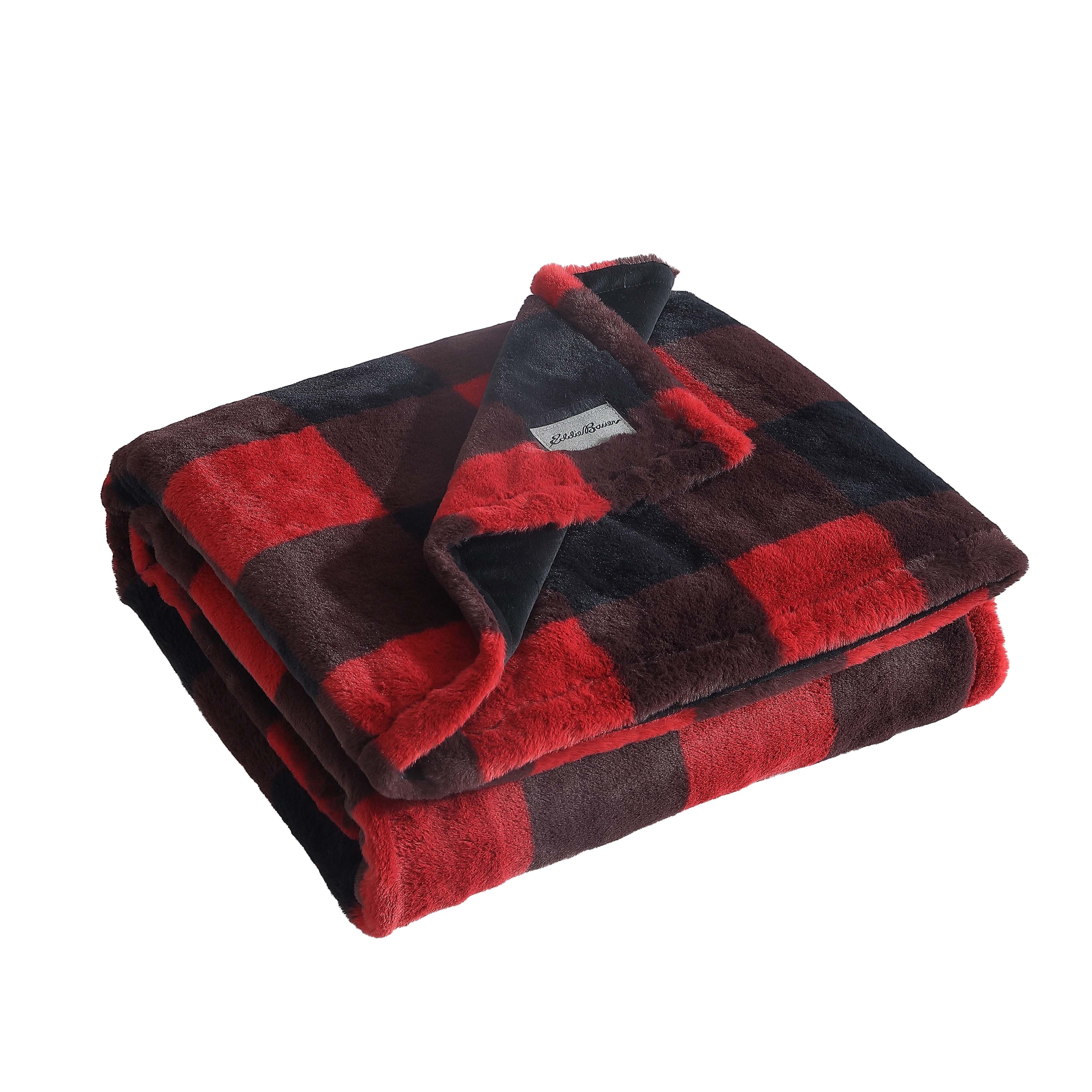 Eddie Bauer Faux Fur Throw Blankets