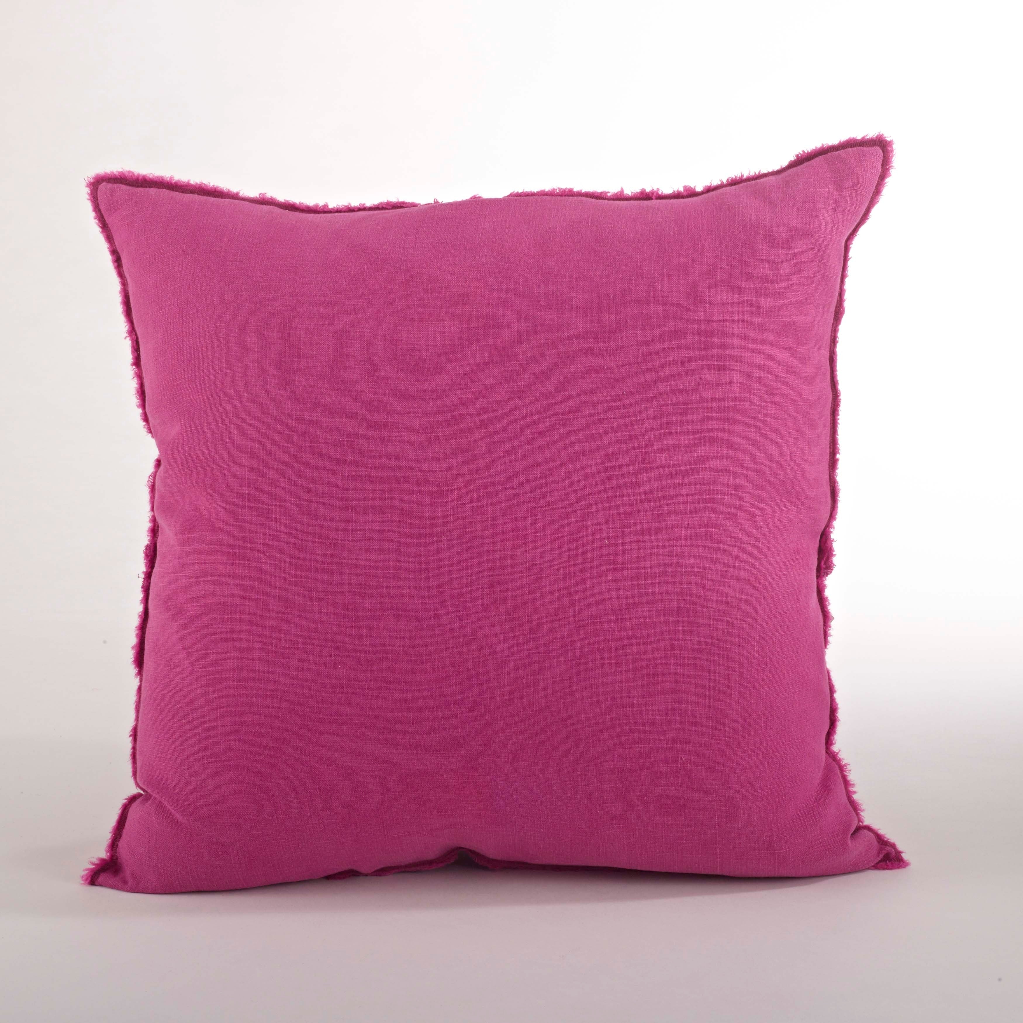 Fringed Design Down-Filled Throw Pillow