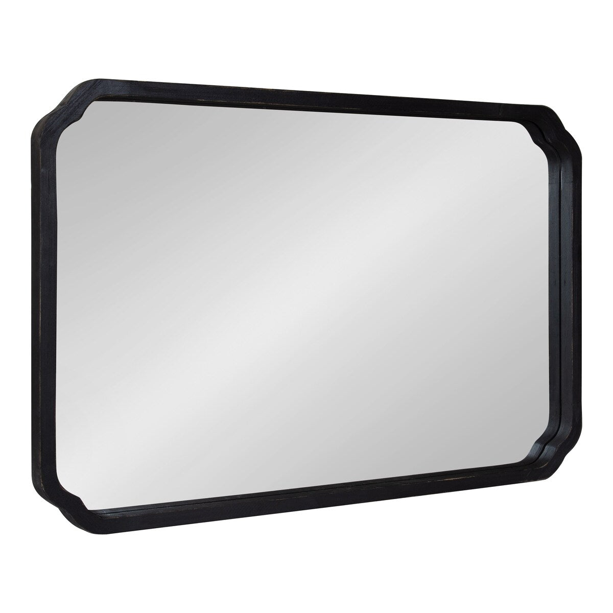 Kate and Laurel Marston Square Wood Wall Mirror