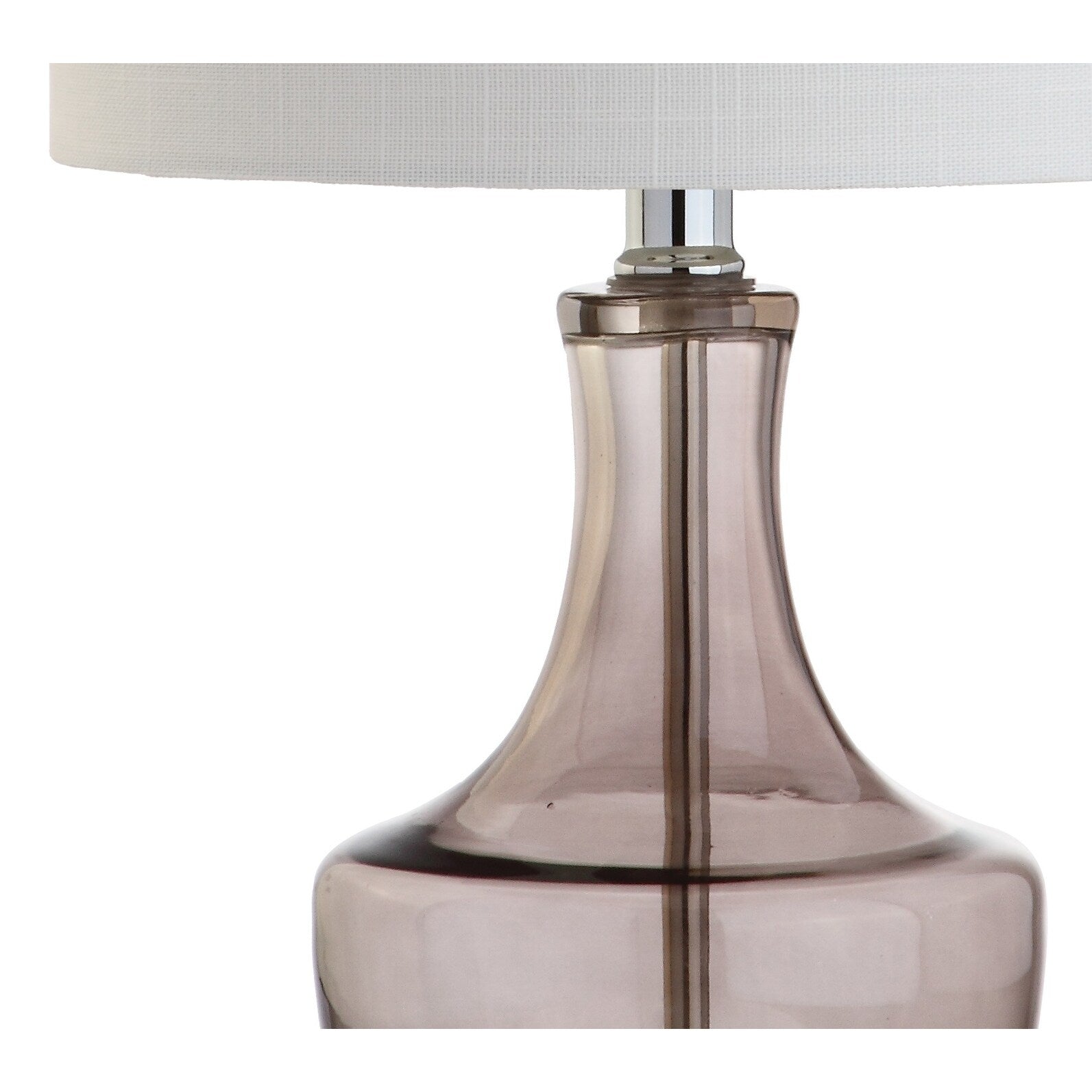 Colette 20 Mini Glass LED Table Lamp, Silver by JONATHAN Y