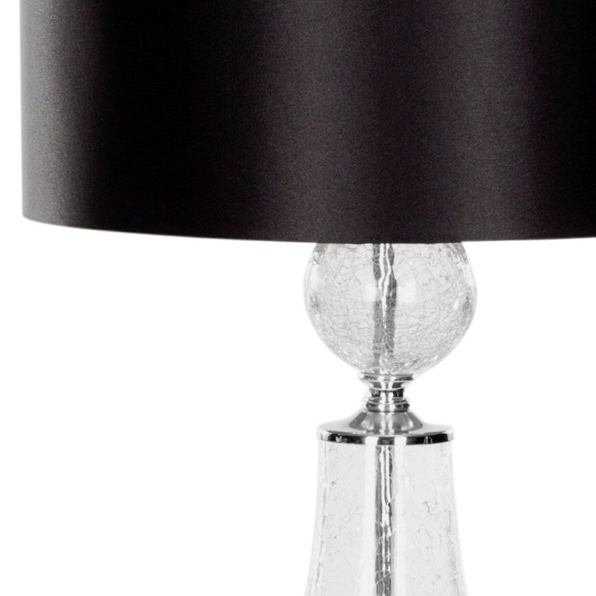 SAFAVIEH Lighting Dinie 26-inch Crackled Glass Table Lamp (Set of 2) - 12x12x25.5 - 12Wx12Dx26H