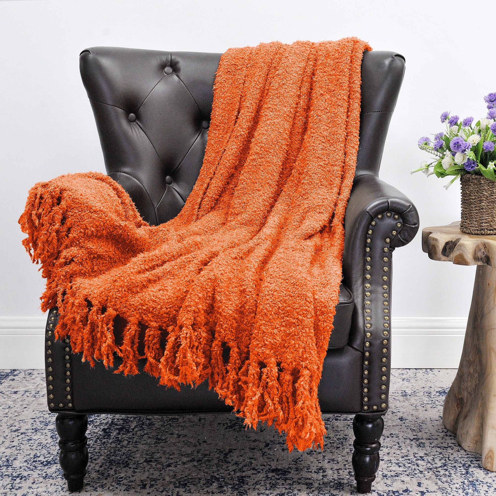 Fluffy Woven Throw