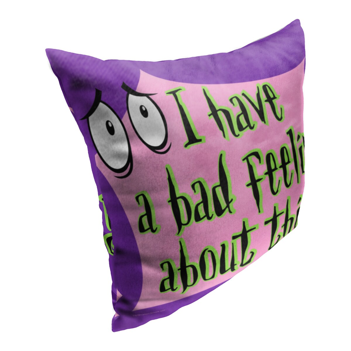 Cartoon Network Courage The Cowardly Dog Bad Feeling About This 18 Inch Throw Pillow