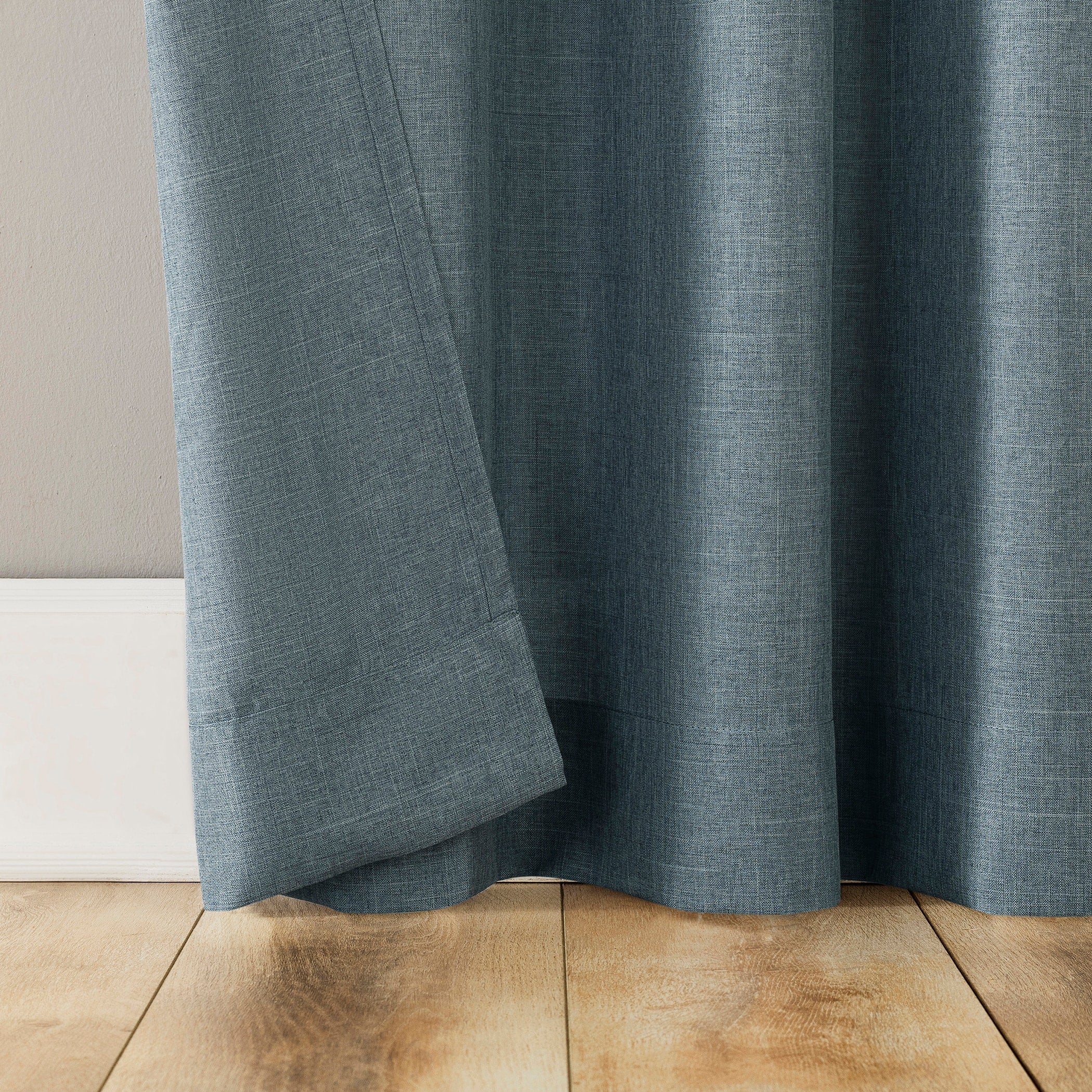 No. 918 Jacob Heathered Texture Semi-Sheer Tab Top Curtain Panel, Single Panel