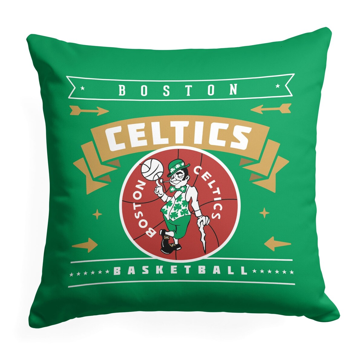 NBA Hardwood Classic Celtics Printed Throw Pillow - Green