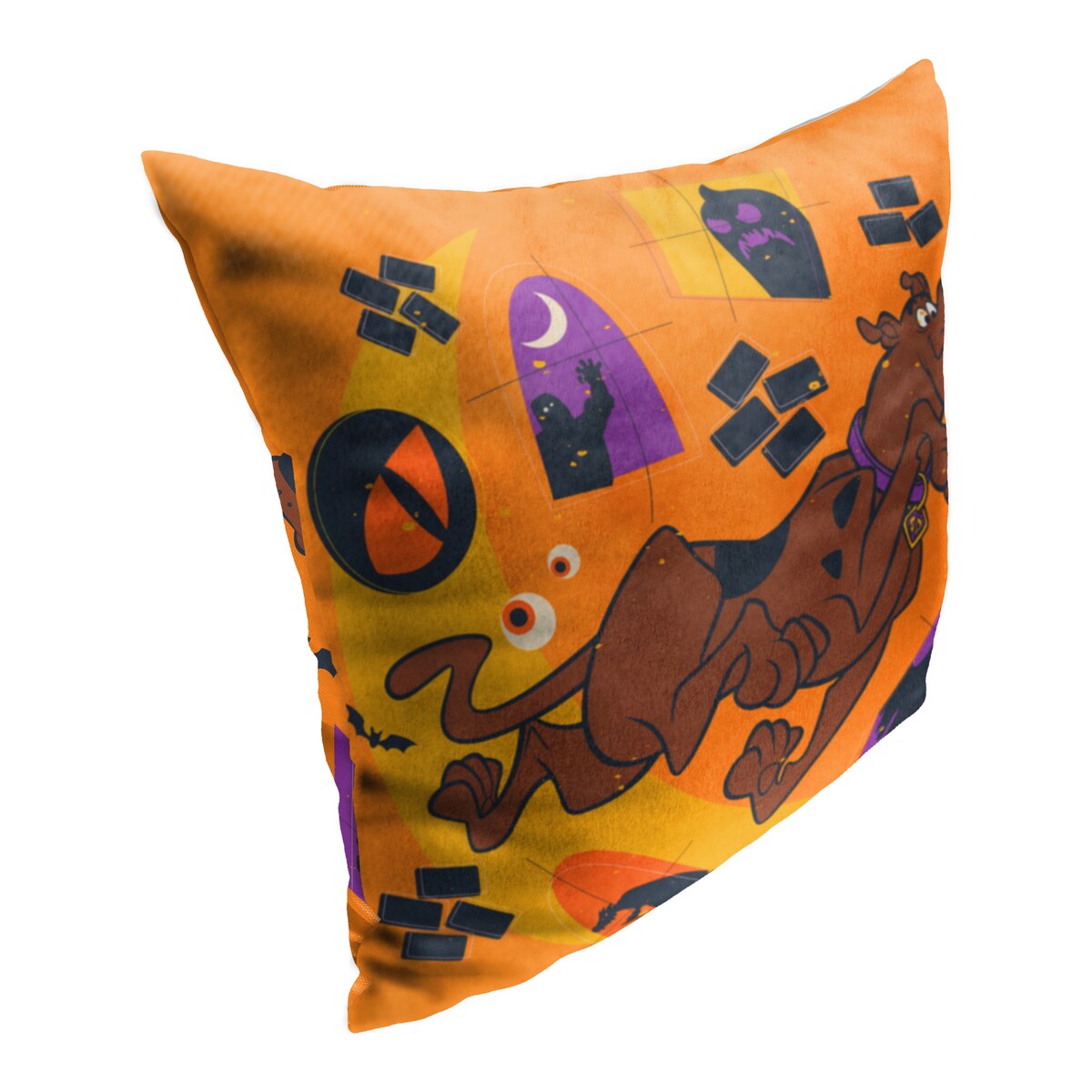 Warner Brothers Scooby-Doo Running Through Haunted Halls 18 Inch Throw Pillow