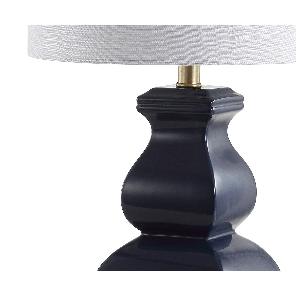 Diana 25.5 Ceramic LED Table Lamp, Navy/Gold by JONATHAN Y