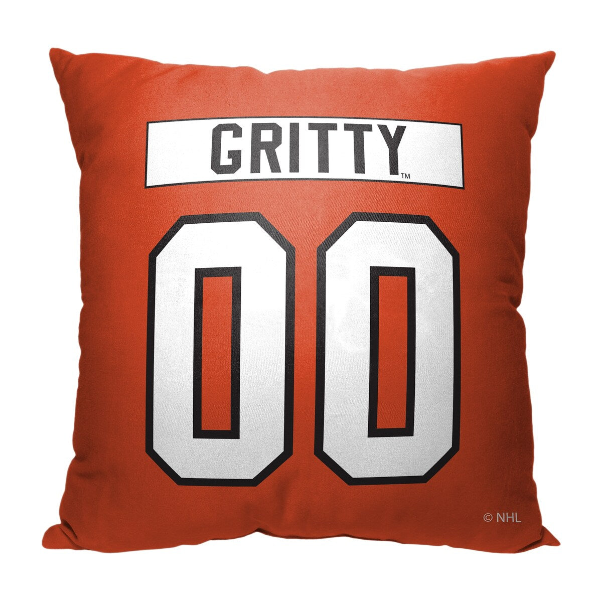 NHL Mascot Love Flyers Printed Throw Pillow - Orange