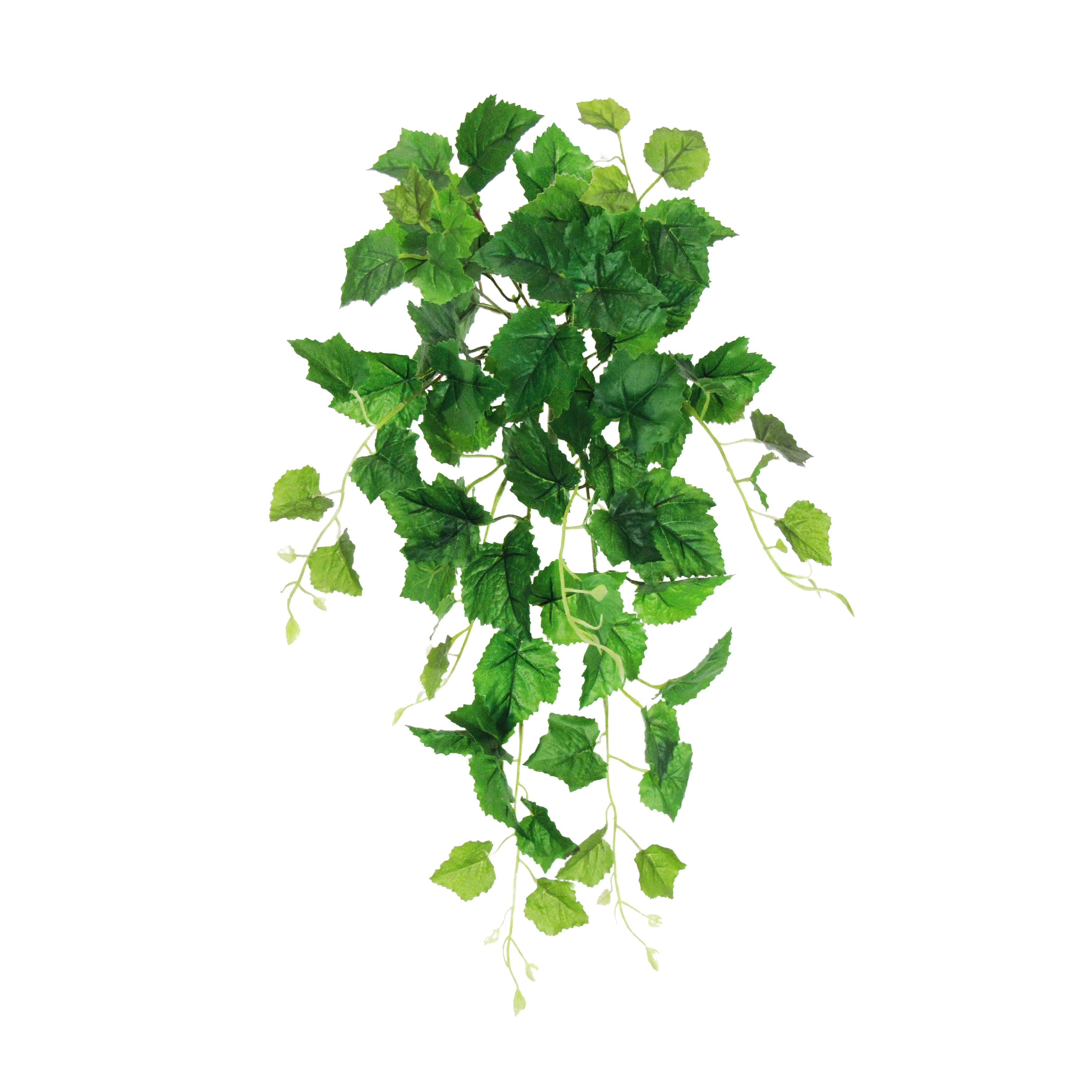 Artificial Grape Leaf Ivy Leaf Vine Hanging Plant Greenery Foliage Bush 24in - 24 L x 12 W x 6 DP