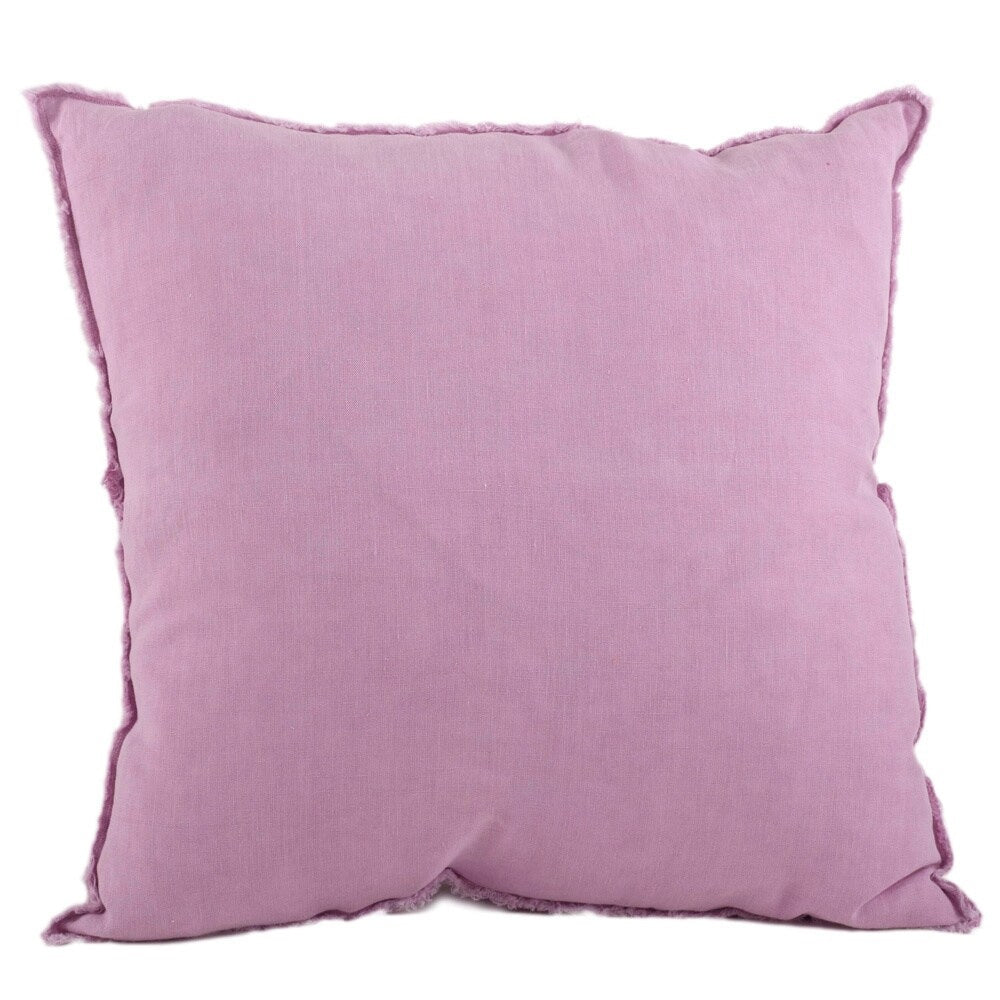 Fringed Design Down-Filled Throw Pillow