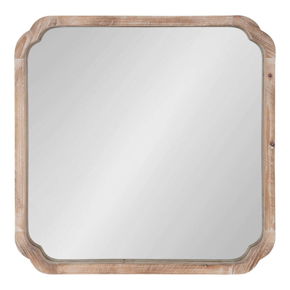 Kate and Laurel Marston Square Wood Wall Mirror