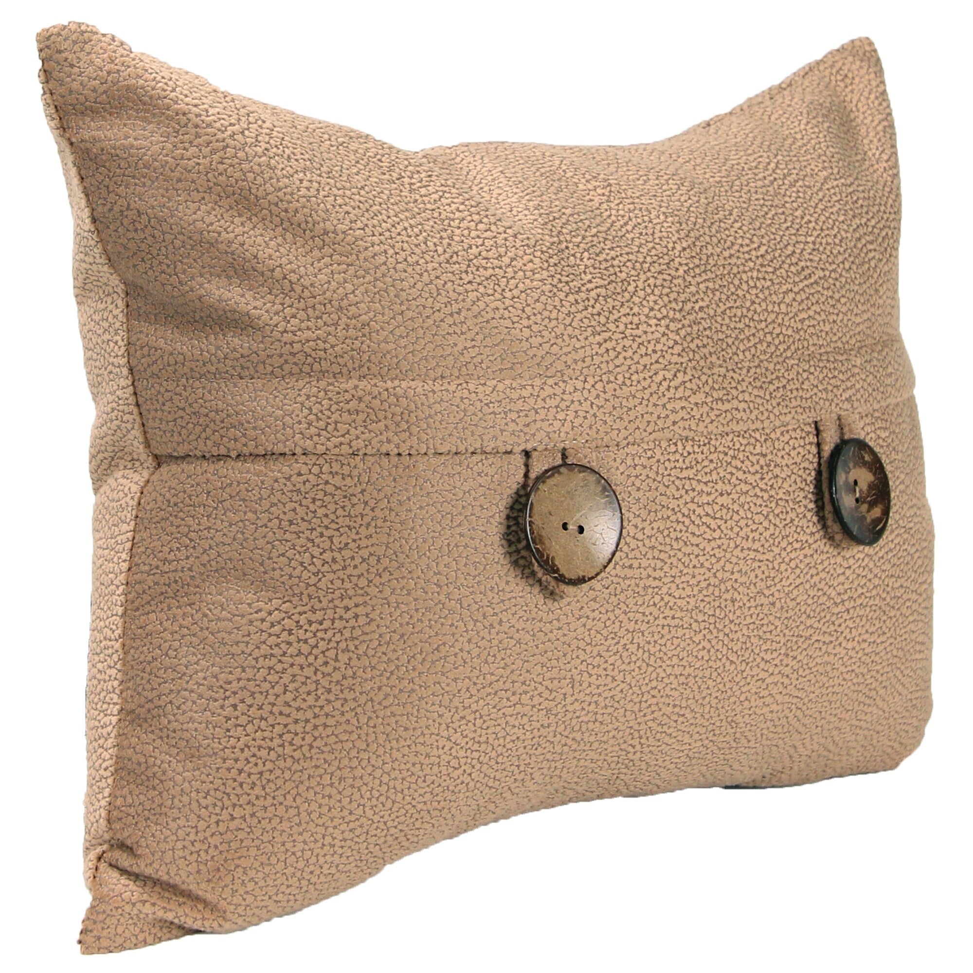 20 x 14 Solid Reversible Indoor Lumbar Throw Pillow with Buttons