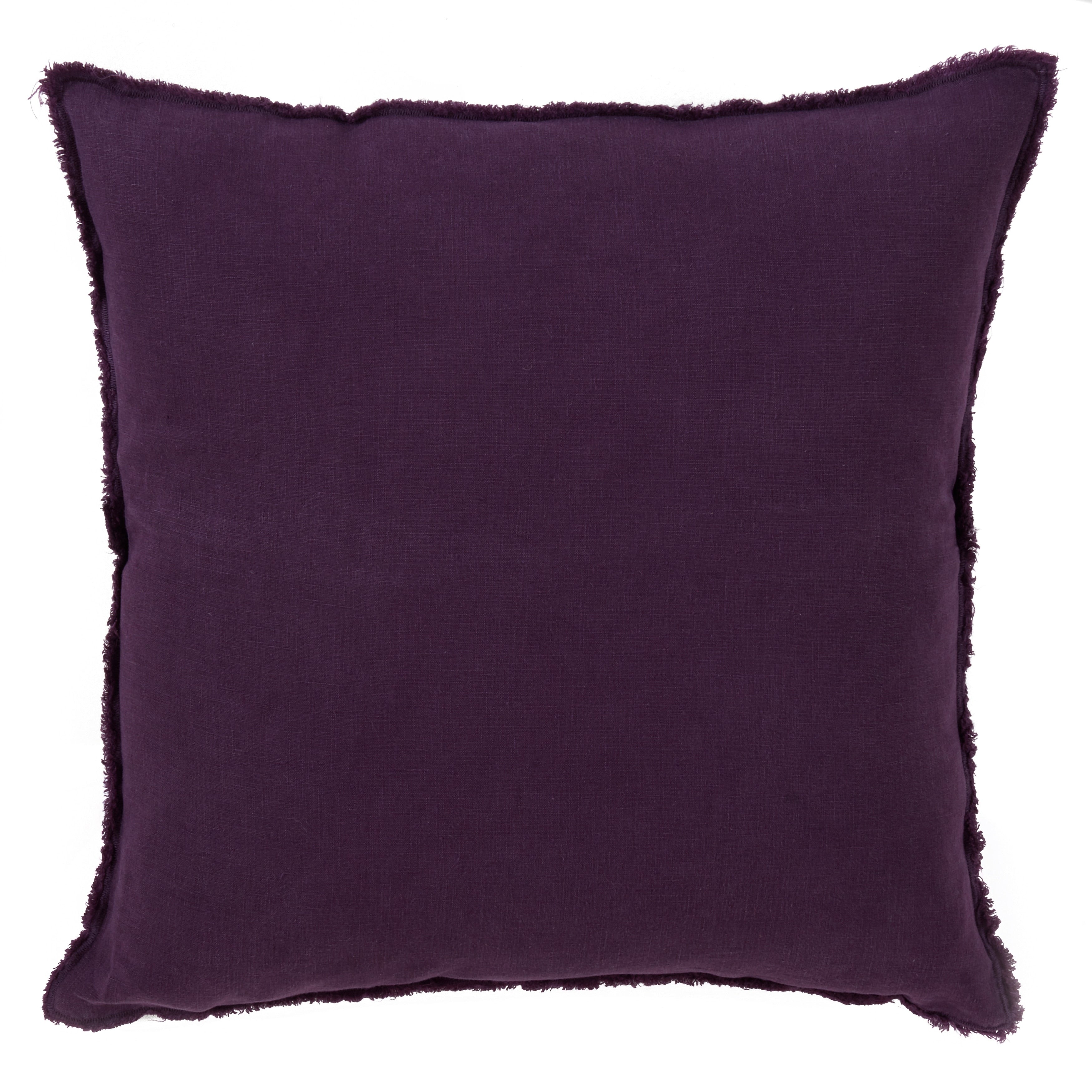 Fringed Design Down-Filled Throw Pillow