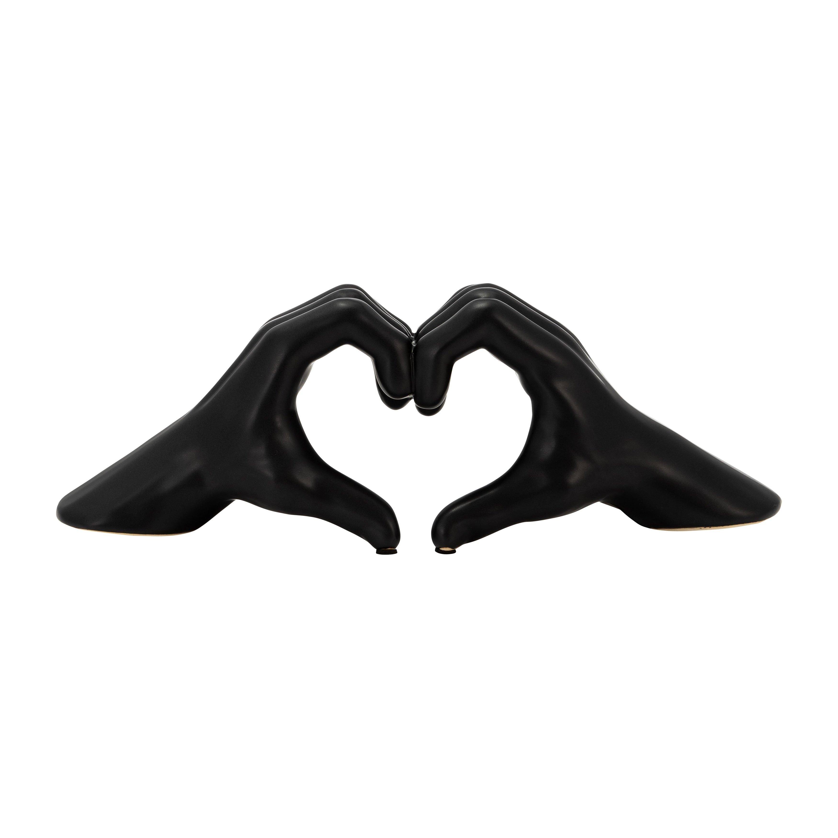 Sagebrook Ceramic Heart Shaped Hands Statue