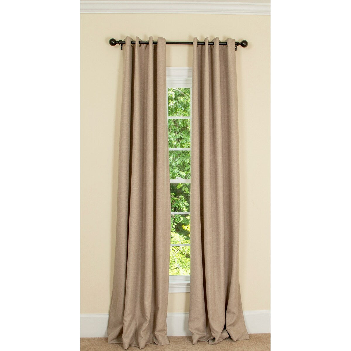 Elle 100% Blackout Grommet Curtains, 2 Panels