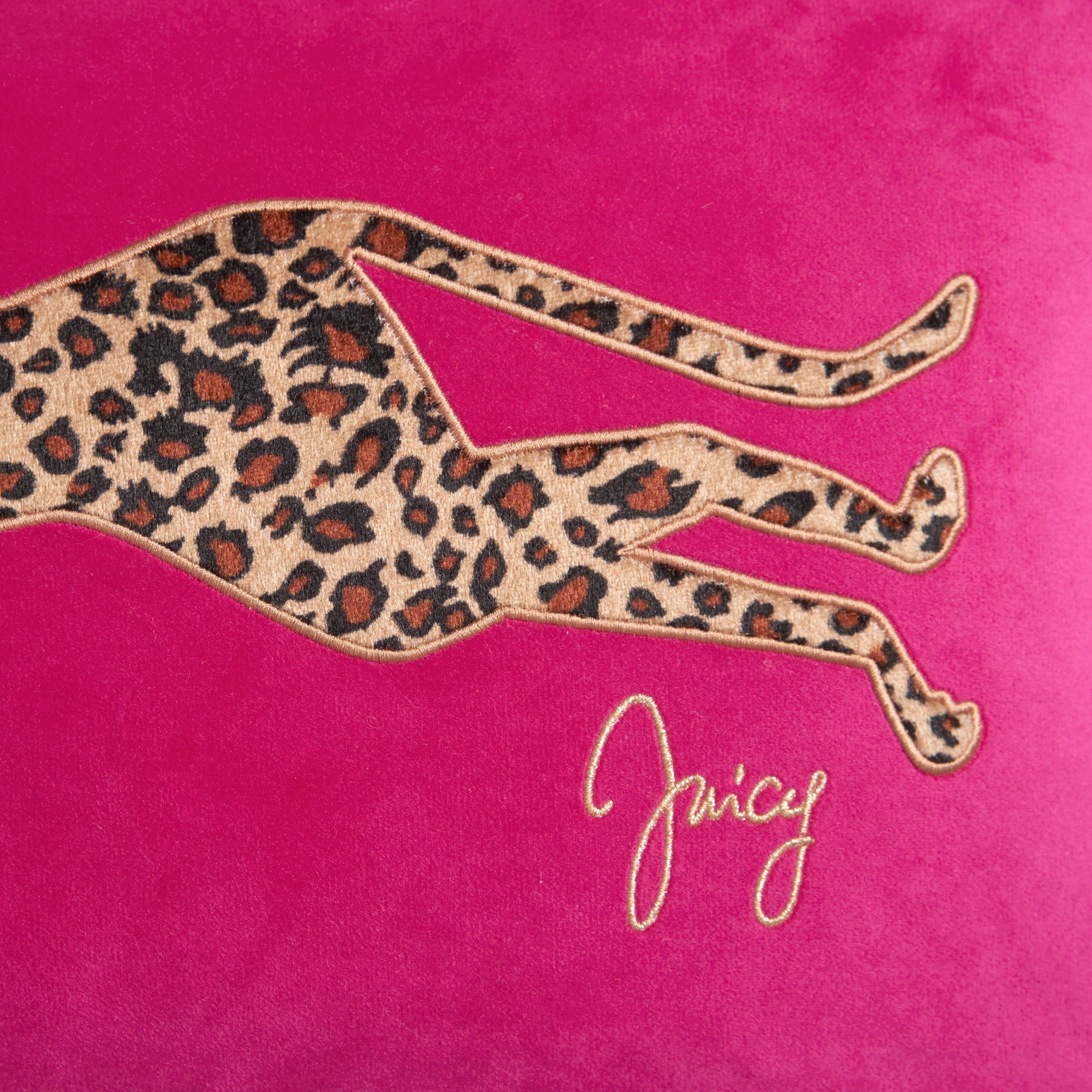 Juicy Couture Velvet Cheetah Pillow 14 x 24