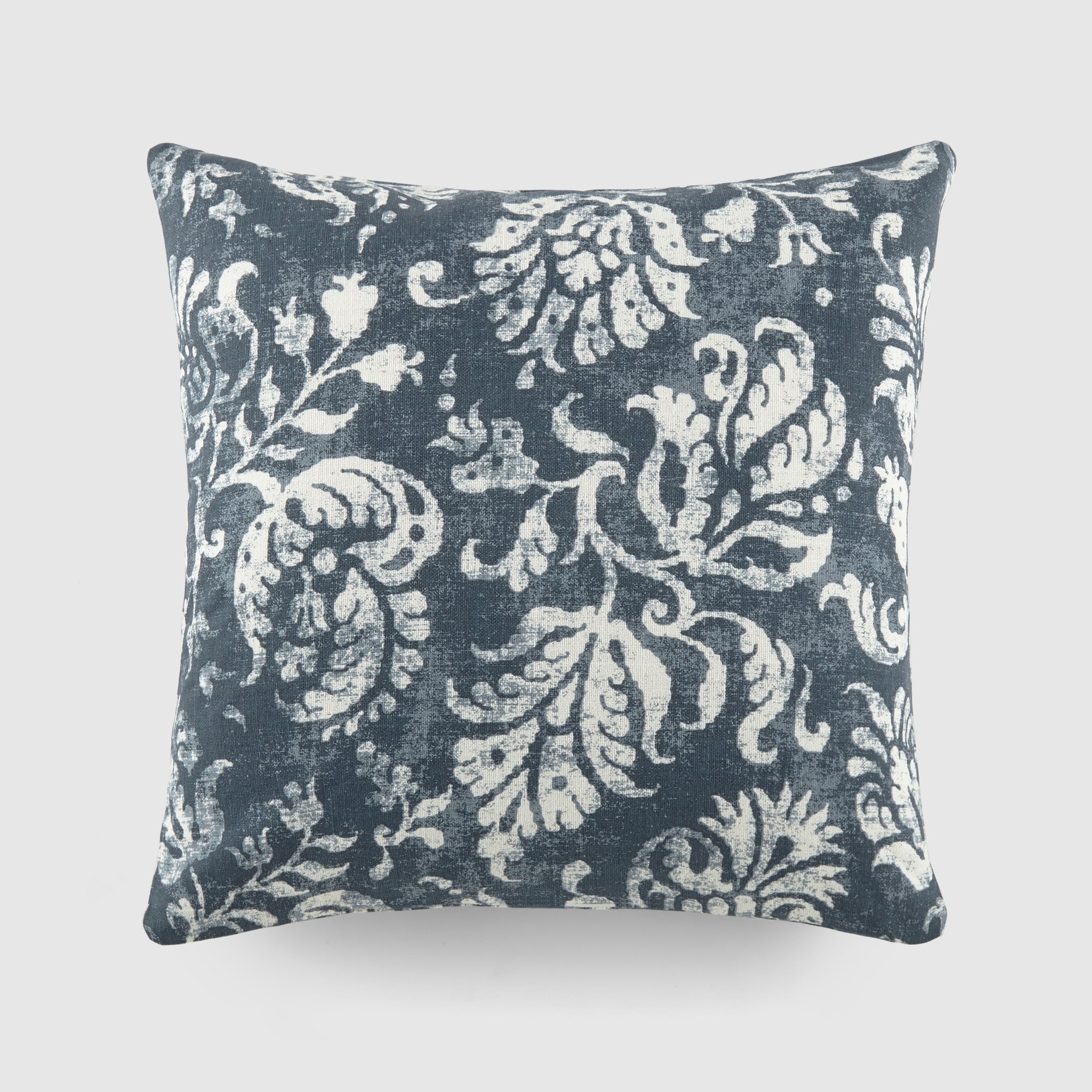 Elegant Patterns Cotton Decor Throw Pillow in Distressed Floral