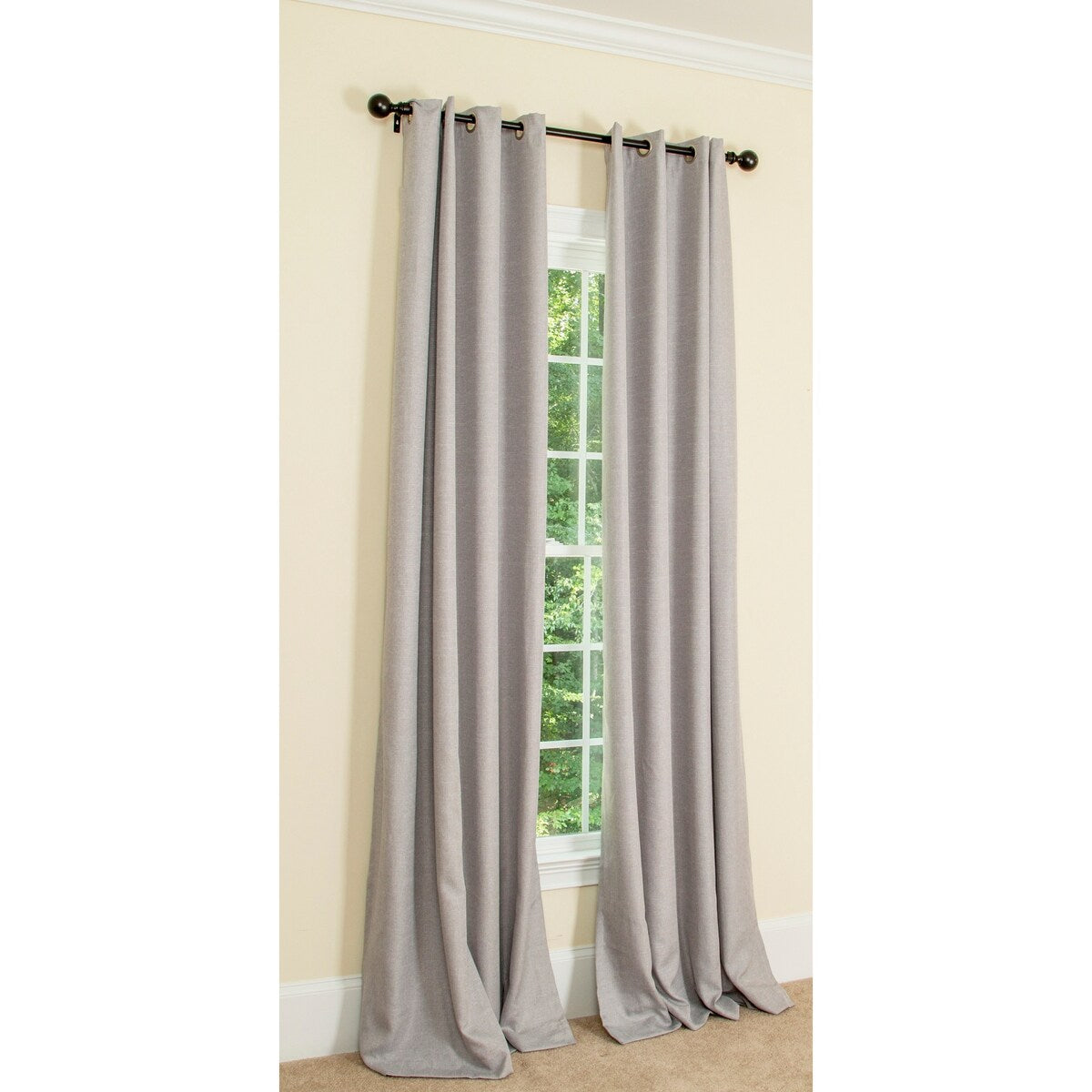 Elle 100% Blackout Grommet Curtains, 2 Panels