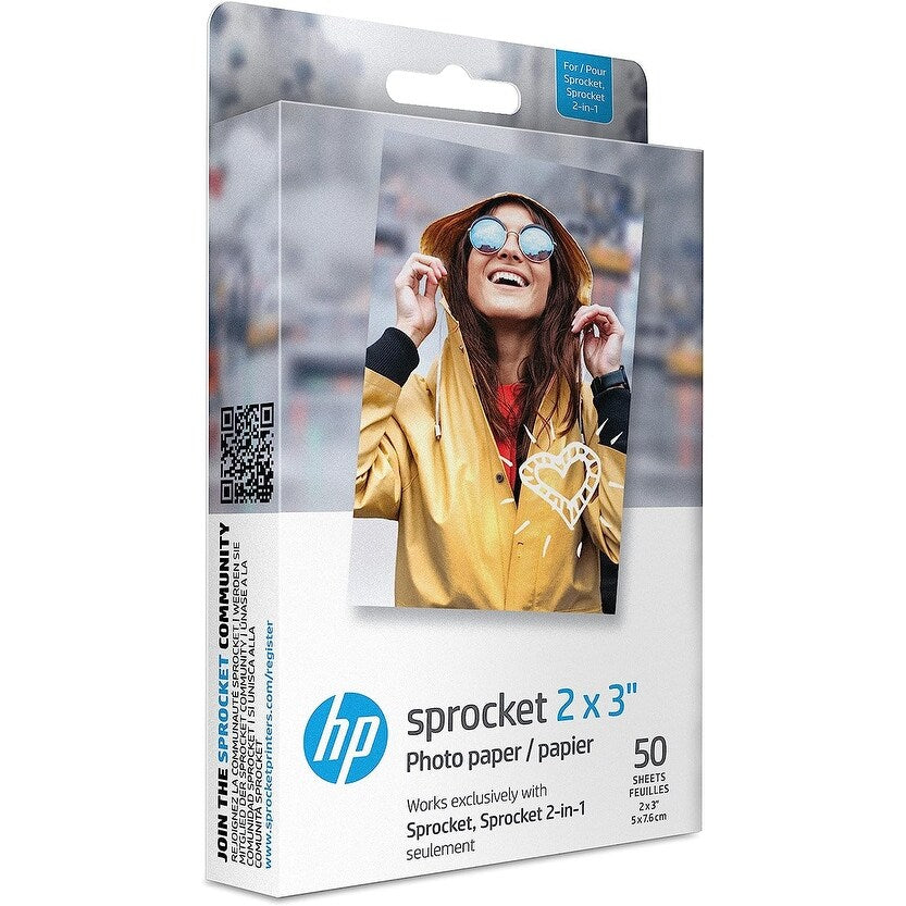 HP Sprocket 2 x 3 Premium Sticky-Backed Zink Photo Paper