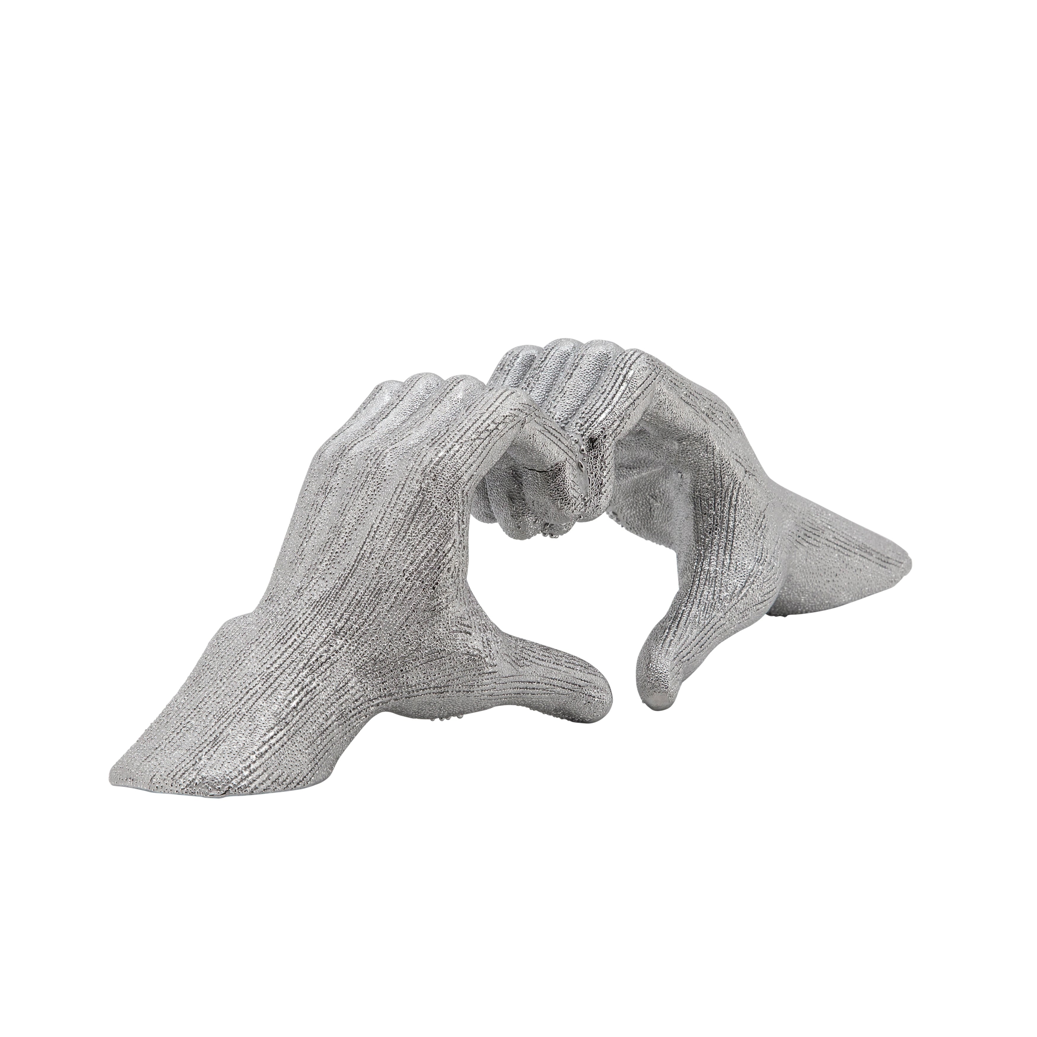 Sagebrook Ceramic Heart Shaped Hands Statue