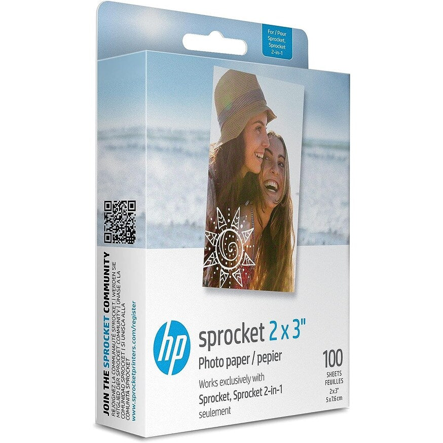 HP Sprocket 2 x 3 Premium Sticky-Backed Zink Photo Paper