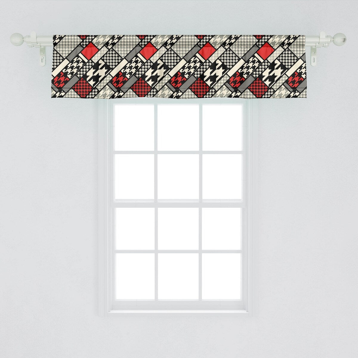 Ambesonne Modern Window Valance Curtain Valance for Kitchen Bedroom Decor with 54 X 12 - 54 X 12