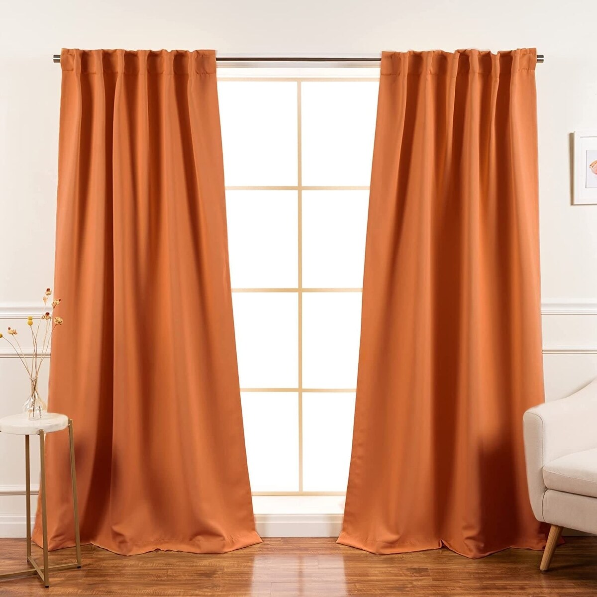 Aurora Home Insulated Thermal Blackout 84-inch Curtain Panel Pair - 52 x 84