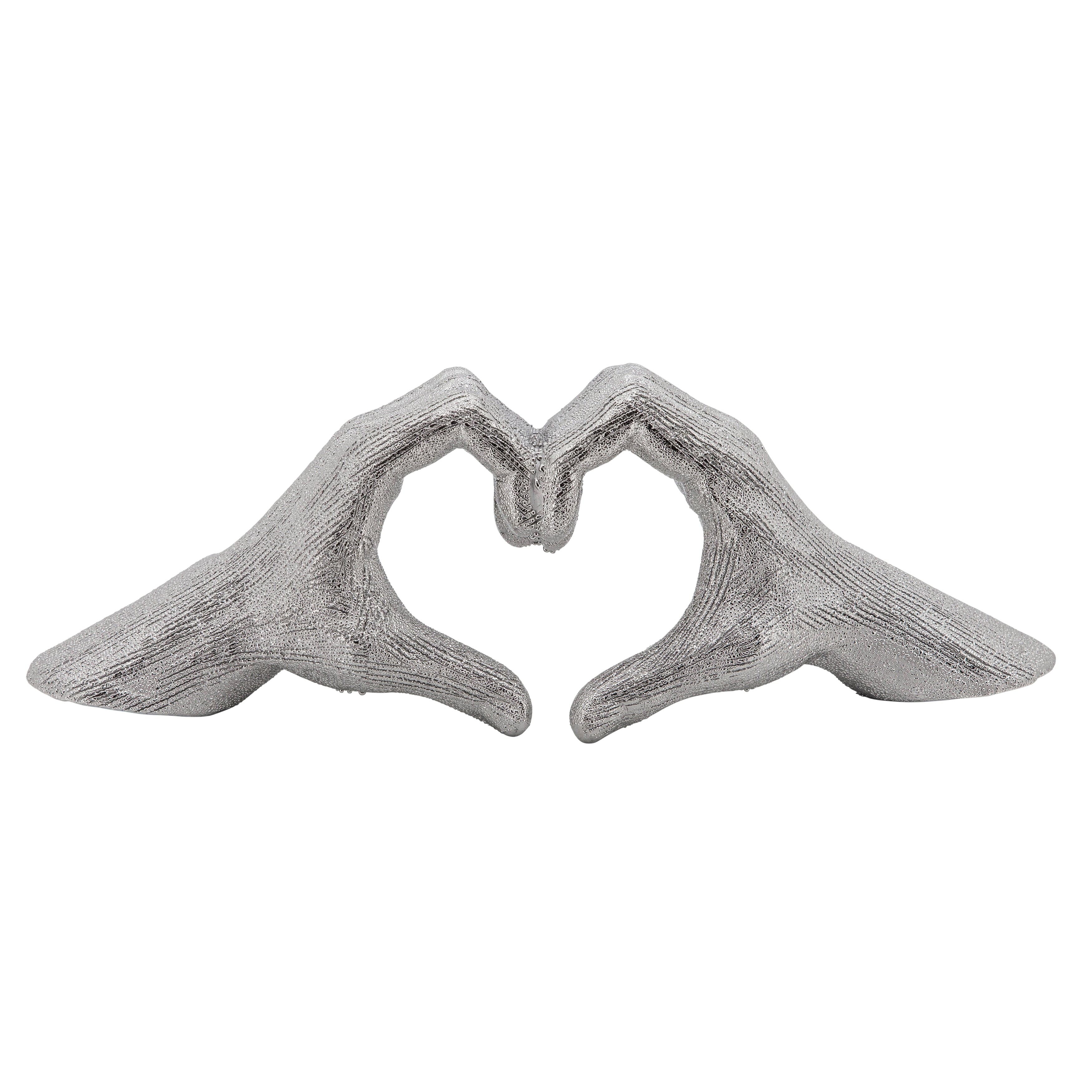 Sagebrook Ceramic Heart Shaped Hands Statue