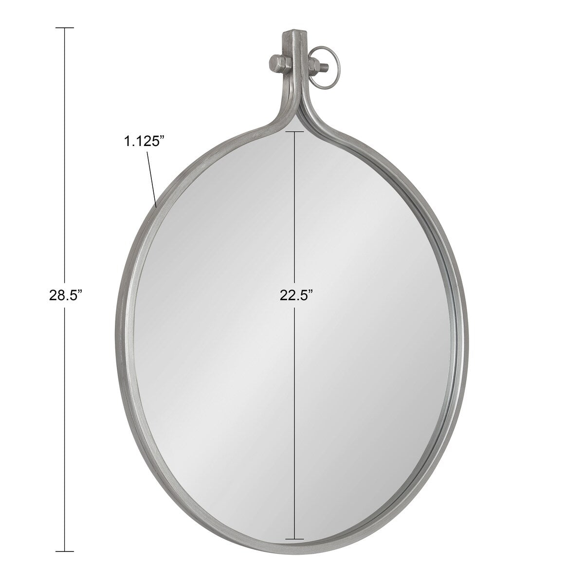 Kate and Laurel Yitro Round Wall Mirror