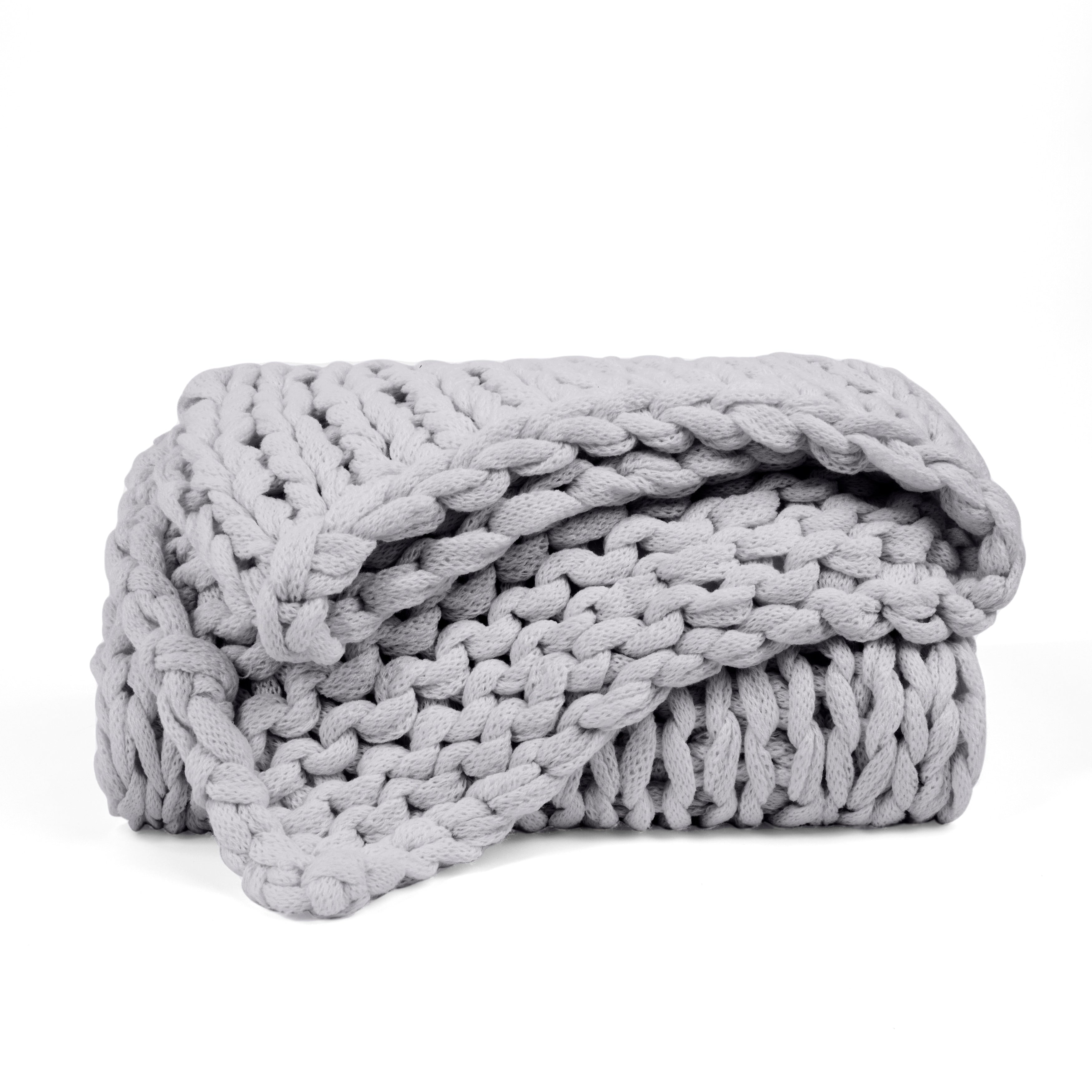 Soft Handmade Chunky Knit Throw Blanket