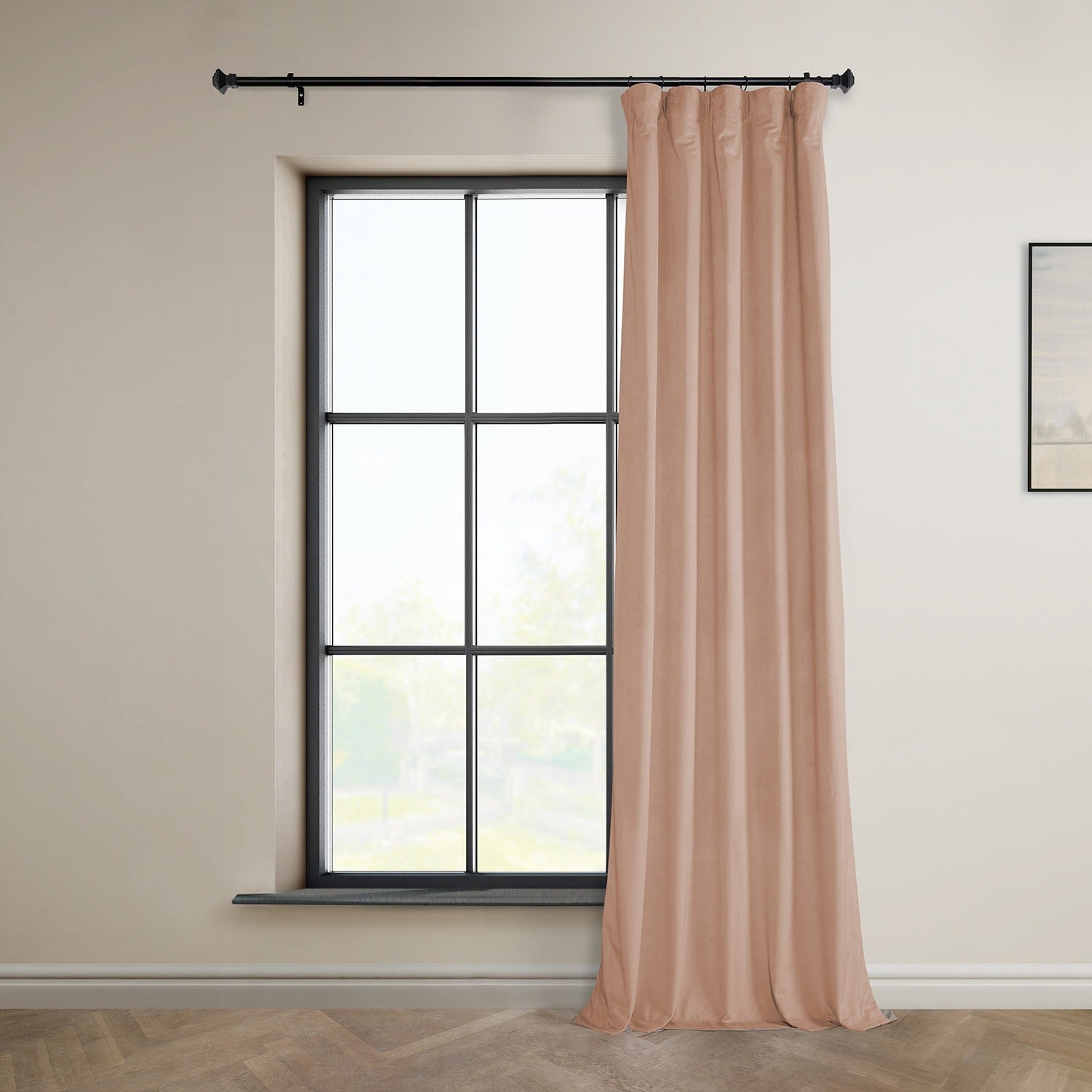 Exclusive Fabrics Plush Velvet Room Darkening Curtain (1 Panel)