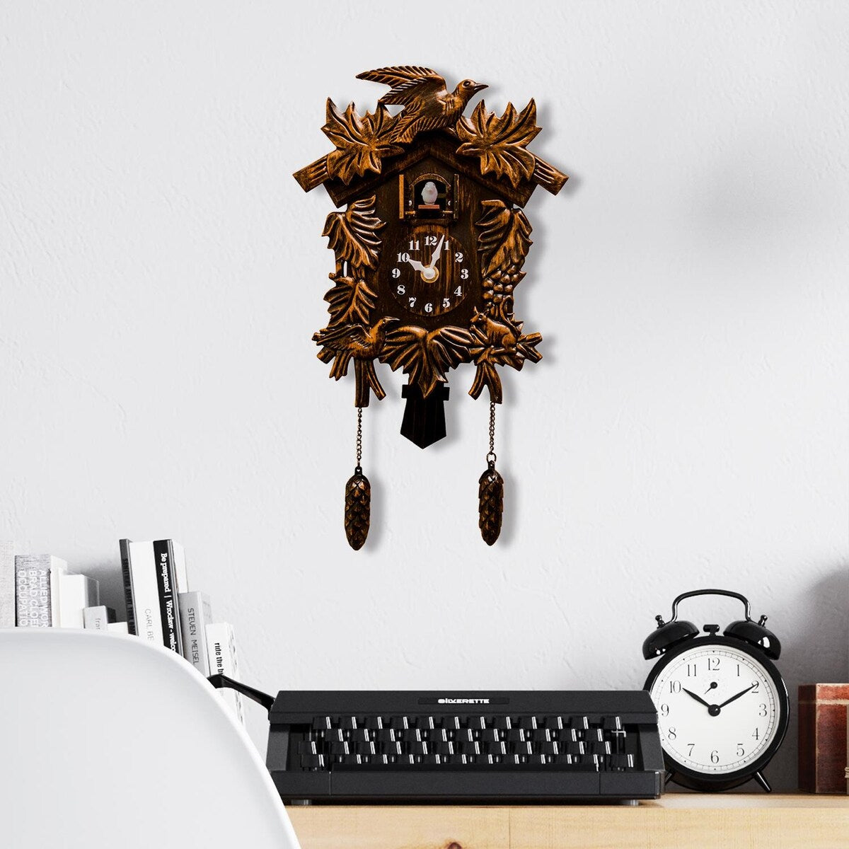 Walplus Vintage Looking Brown Cuckoo Clock DIY Art Home Decor Idea