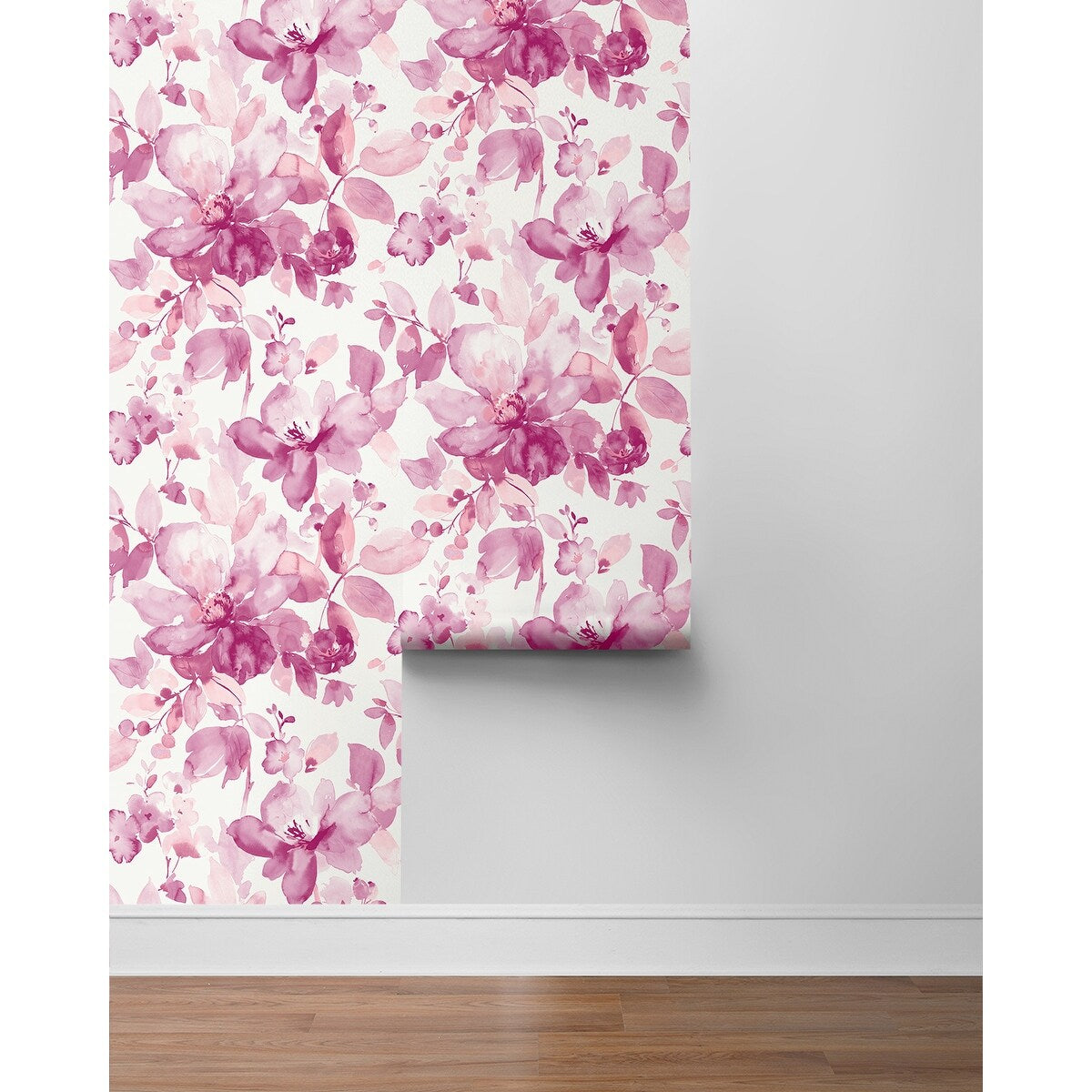 NextWall Watercolor Flower Peel and Stick Wallpaper