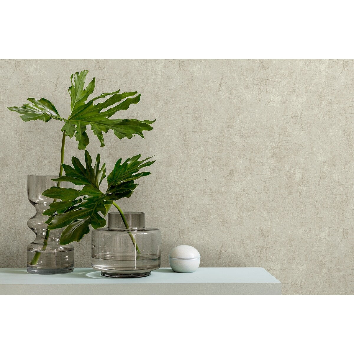 Seabrook Designs Sharla Faux Unpasted Wallpaper