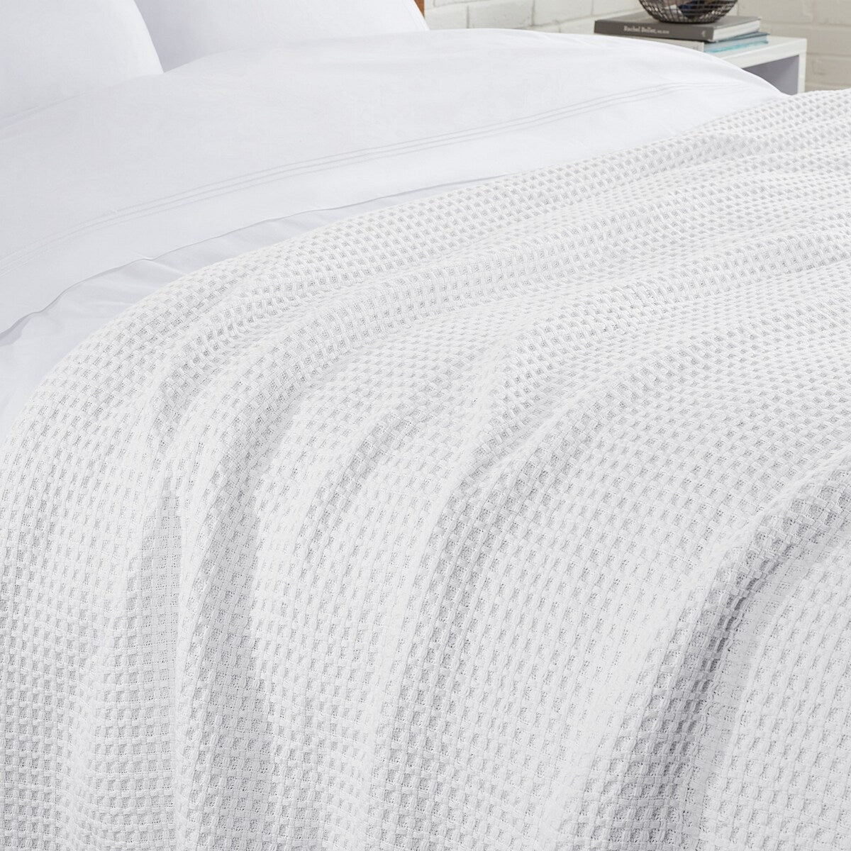 Aston & Arden Waffle Weave Cotton Blanket